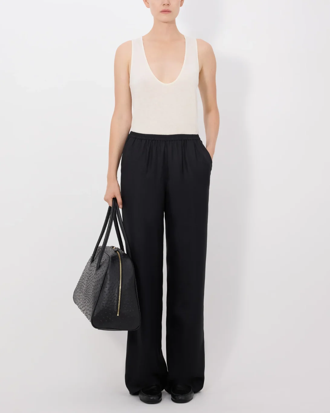 Alera Wide Leg Pant | Black - Image 2