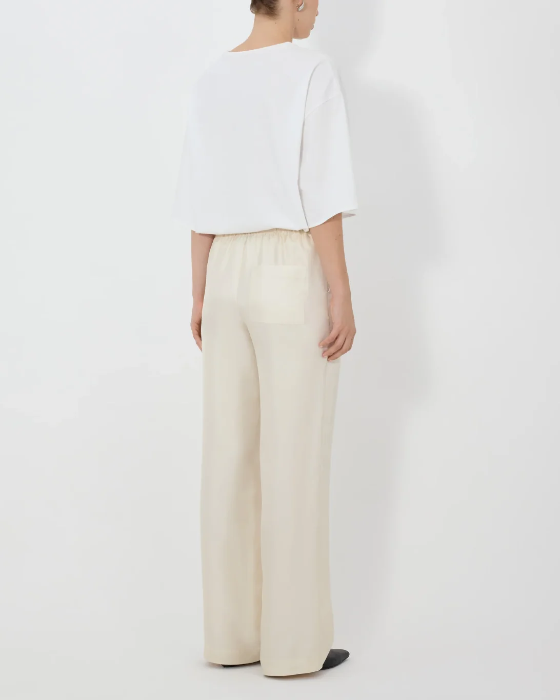 Alera Wide Leg Pant | Ivory - Image 3
