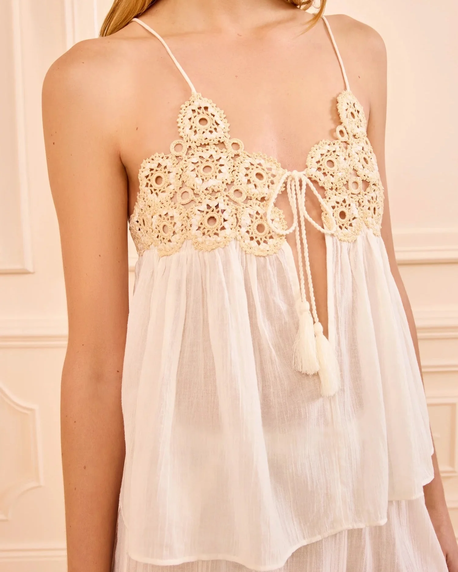 Alessia Coverup Top | Creme - Image 4