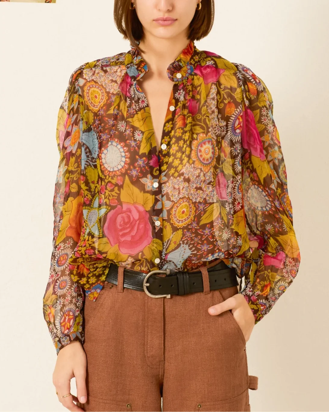 Annabel Bloom Mirage Shirt | Dark Brown