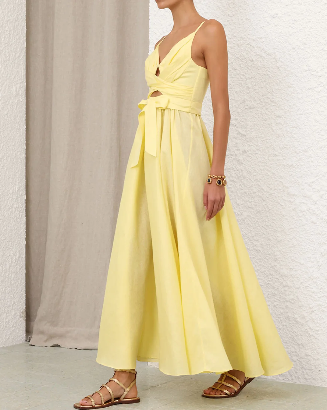 Awaken Picnic Dress | Lemon - Image 3