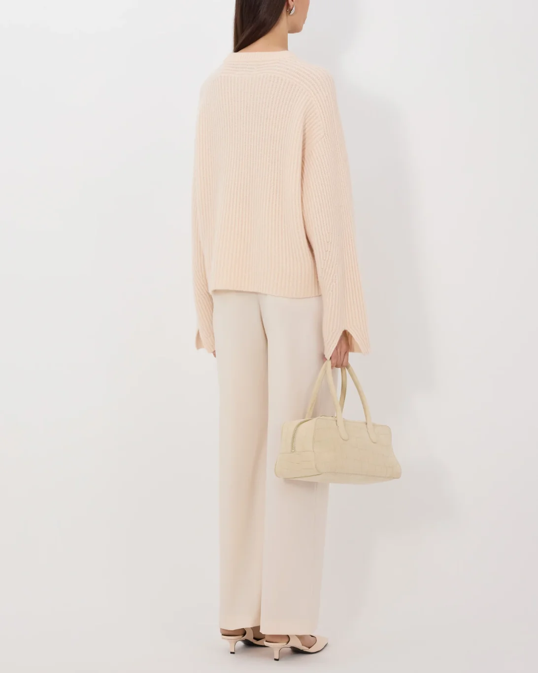 Axel Ribbed Sweater | Light Pink - Image 4