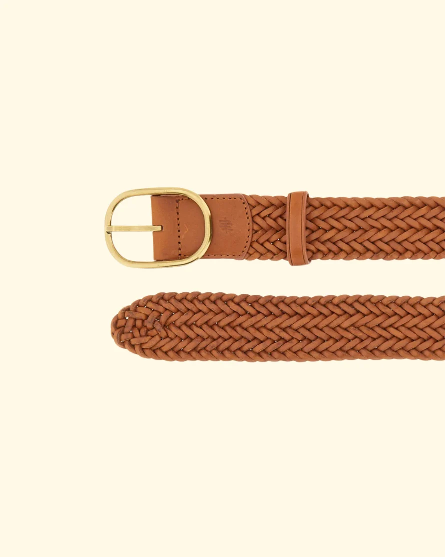 Brass Oval Buckle | Tan - Image 2