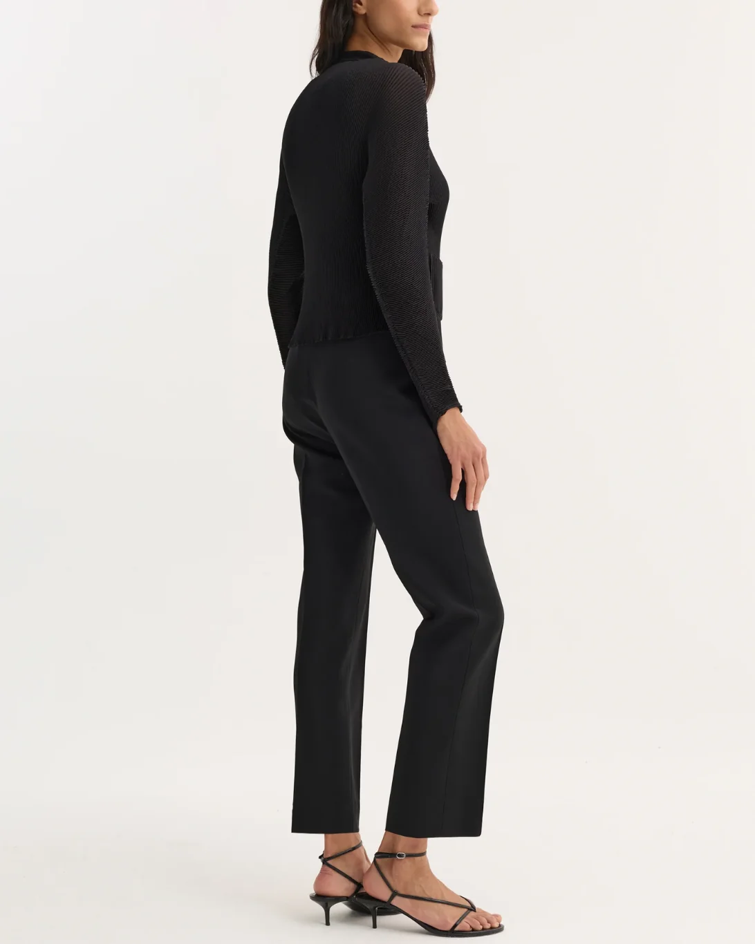 Cigarette Leg Trouser | Black - Image 4
