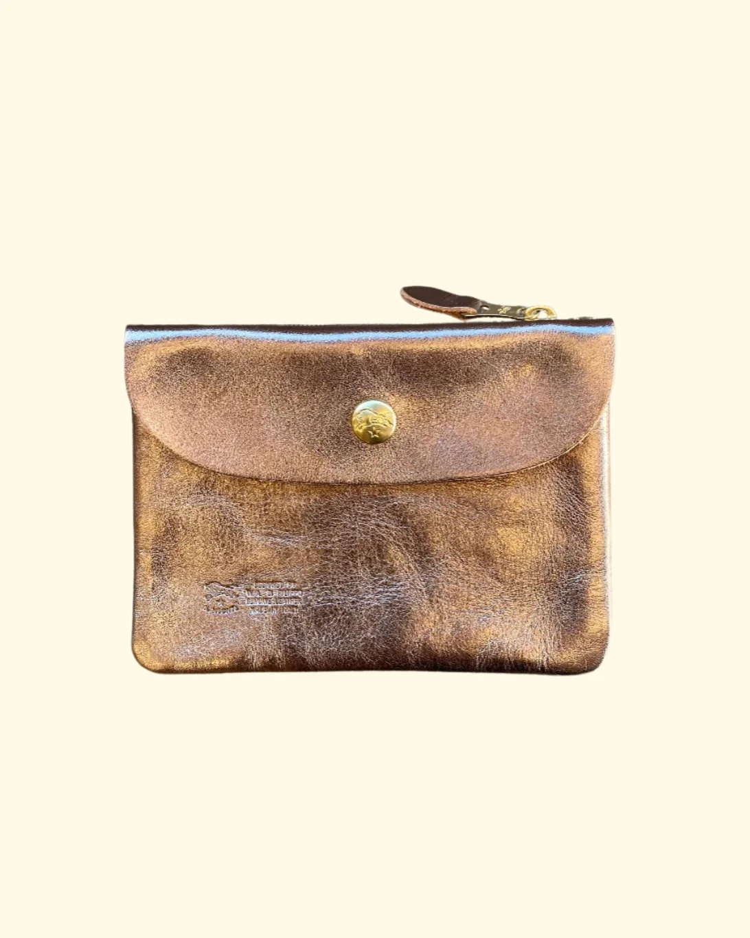 Classic Envelope Pouch | Metallic Bronze