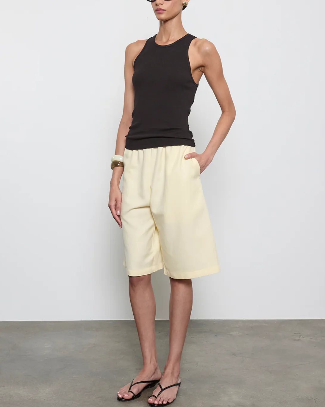 Cotton Rib Boy Tank | Black - Image 3