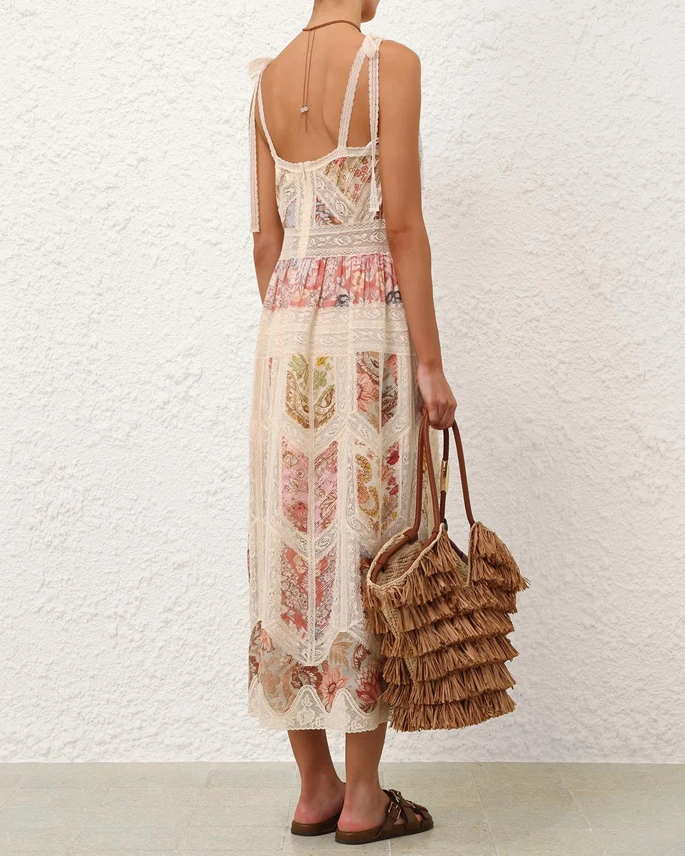 Daylight Slip Dress | Spliced Print - Image 4