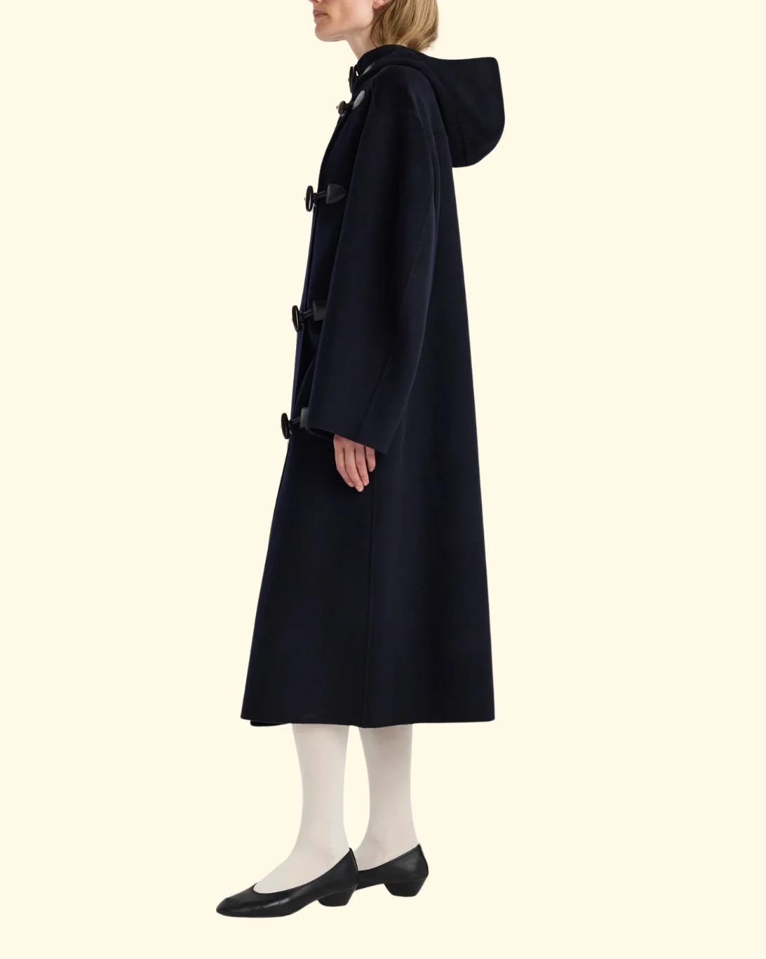 Double-Faced Wool Duffel Coat | Navy - Image 4