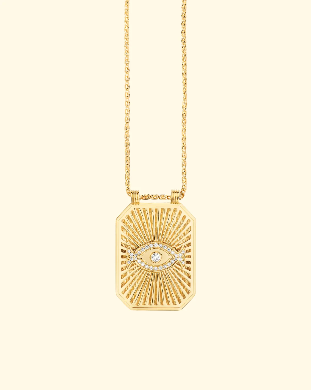 Eye Scapular | 18k Yellow Gold