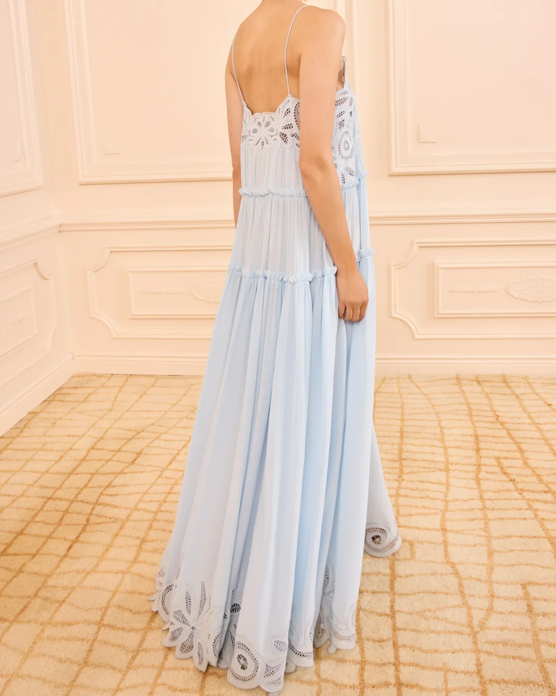 Filippa Lace Applique Gown | Adriatic - Image 3