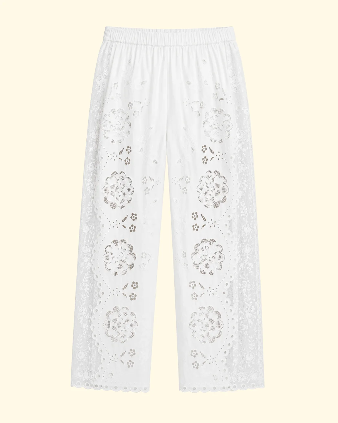 Gardener Emb Pants | White - Image 4