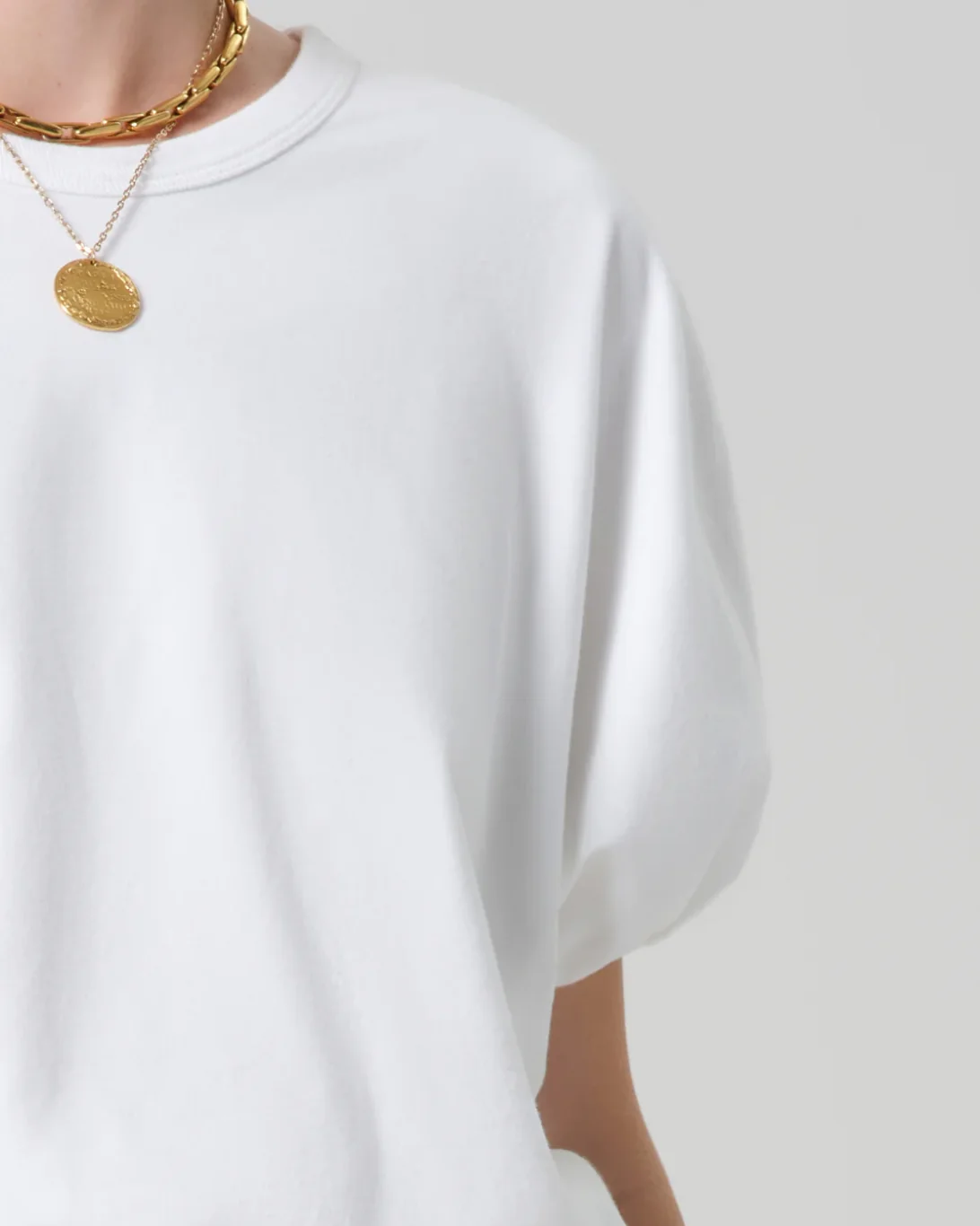 Gia Bubble Tee | Soft White - Image 4