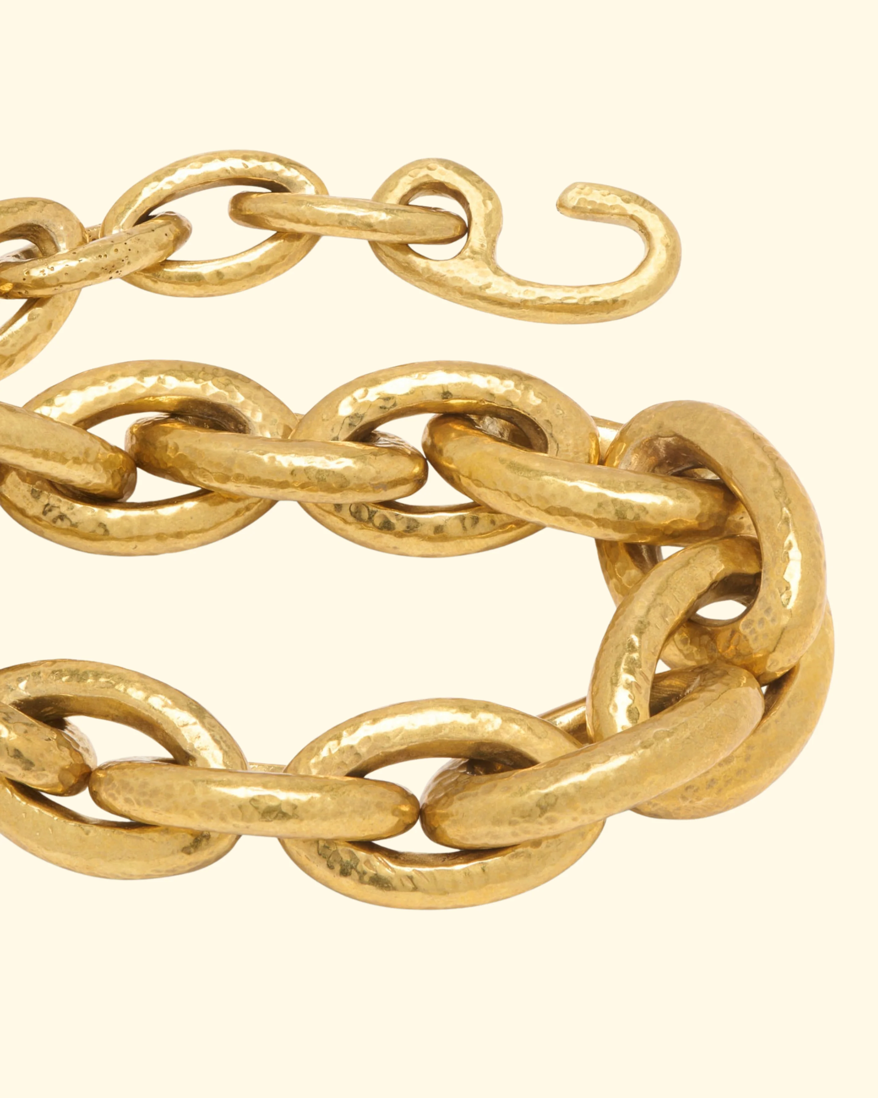 Gradient Oval Necklace | Brass - Image 3