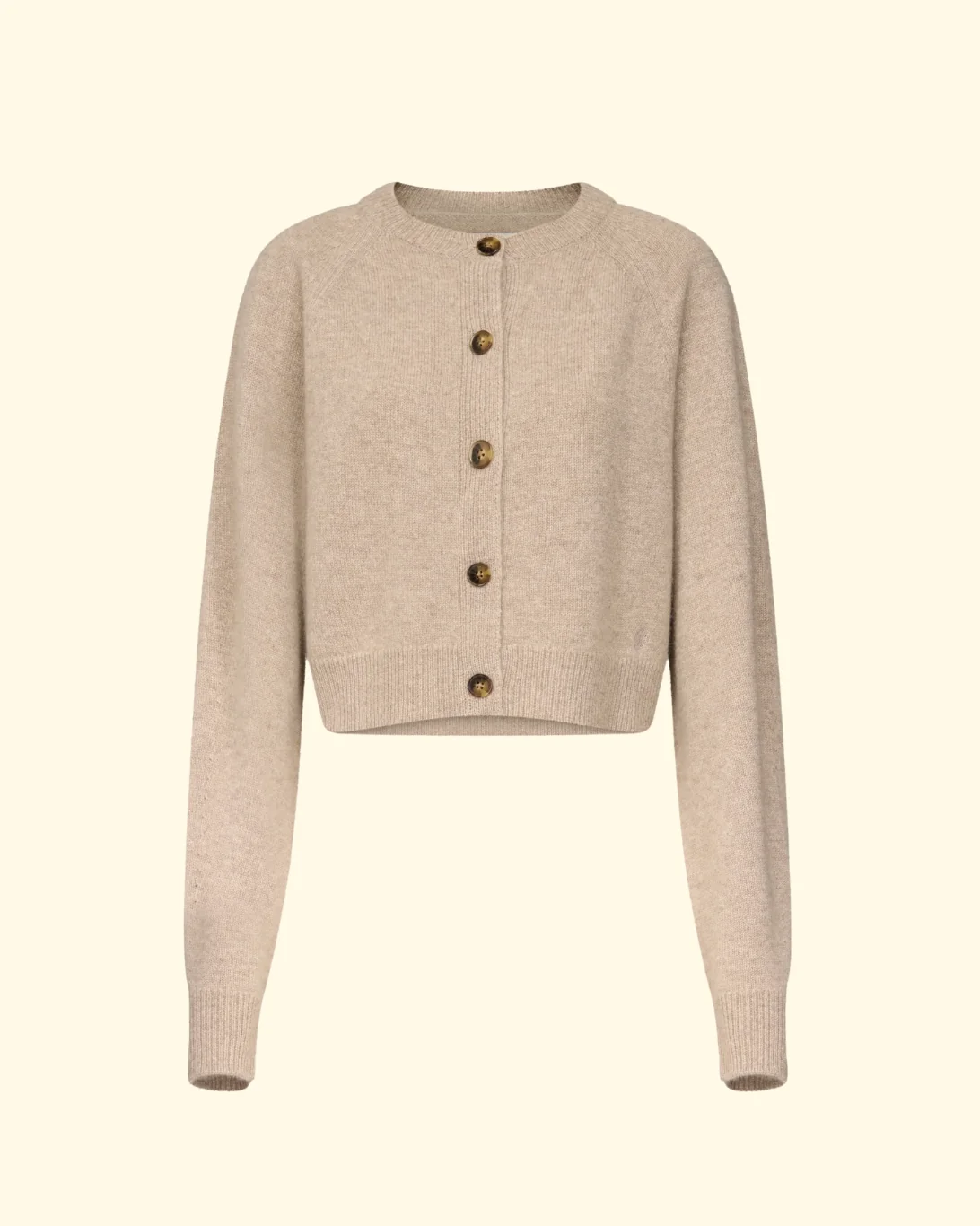 Heike Cropped Cardigan | Coast Beige