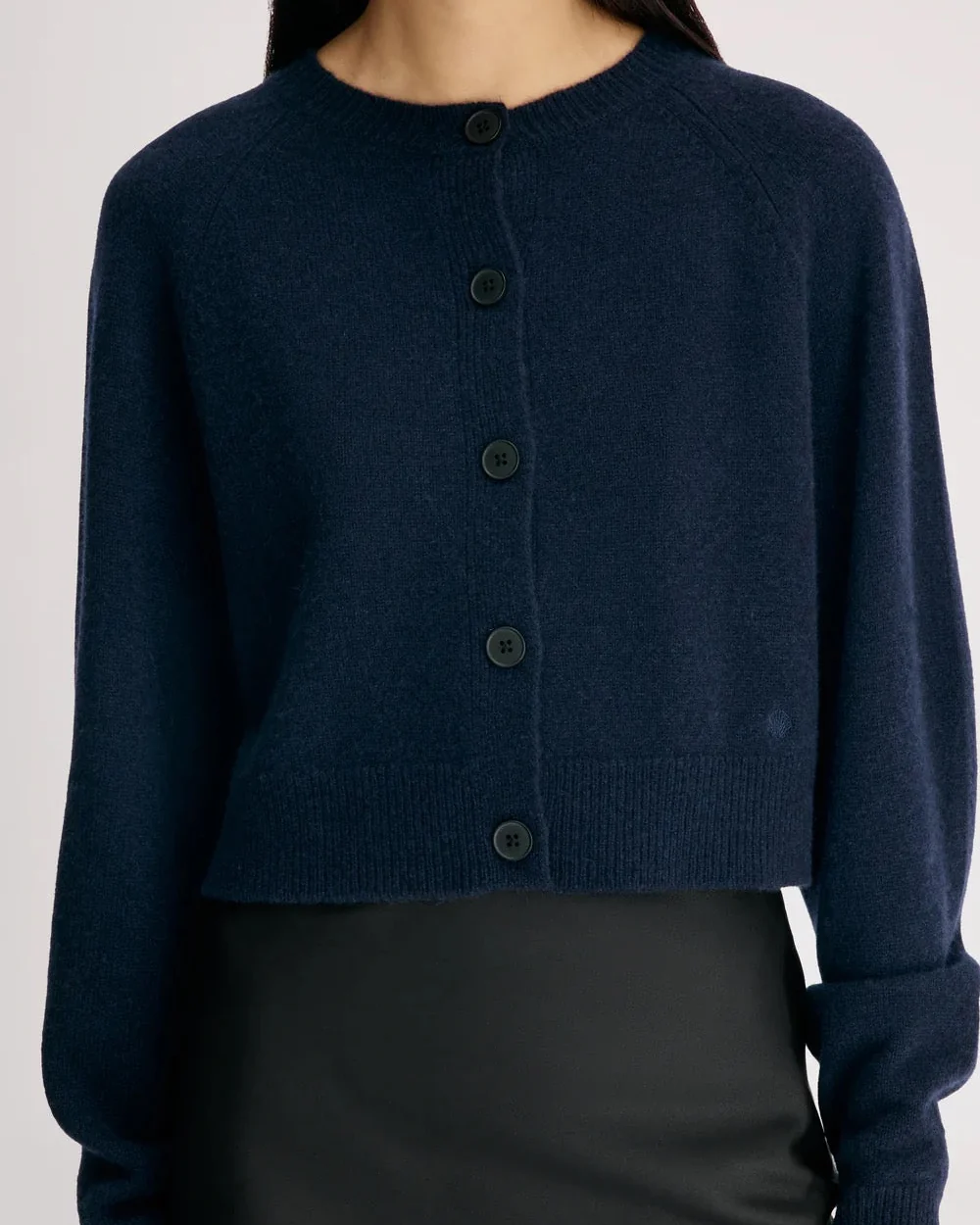 Heike Cropped Cardigan | Navy - Image 3