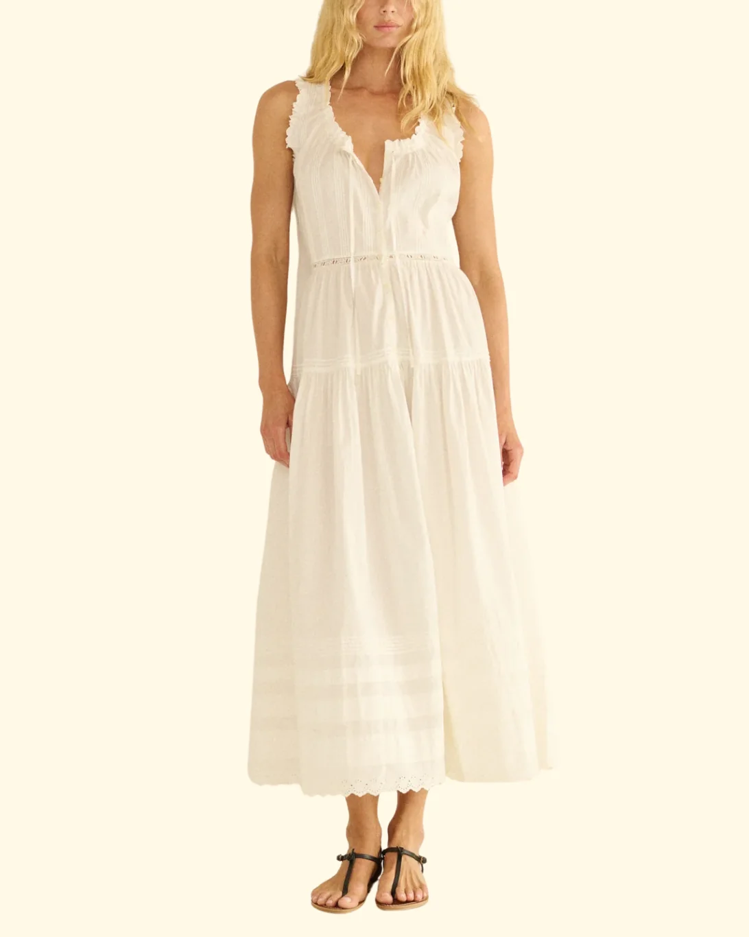 Hortense Dress | Salt - Image 2