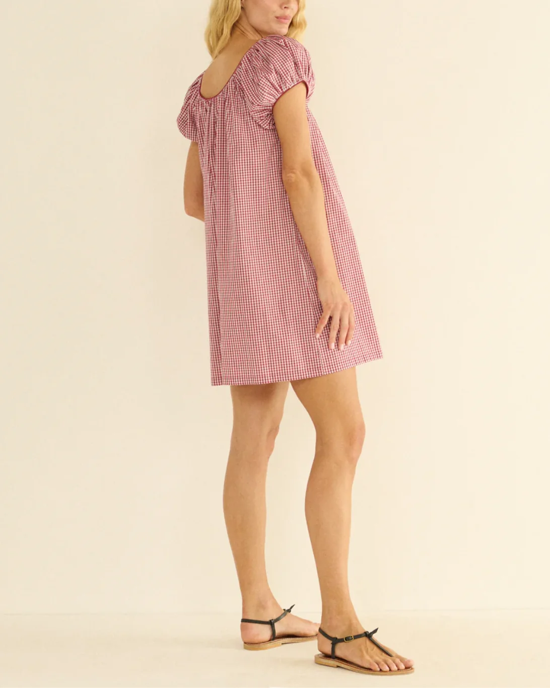 Julia Dress | Mulberry La Maddalena Gingham - Image 3