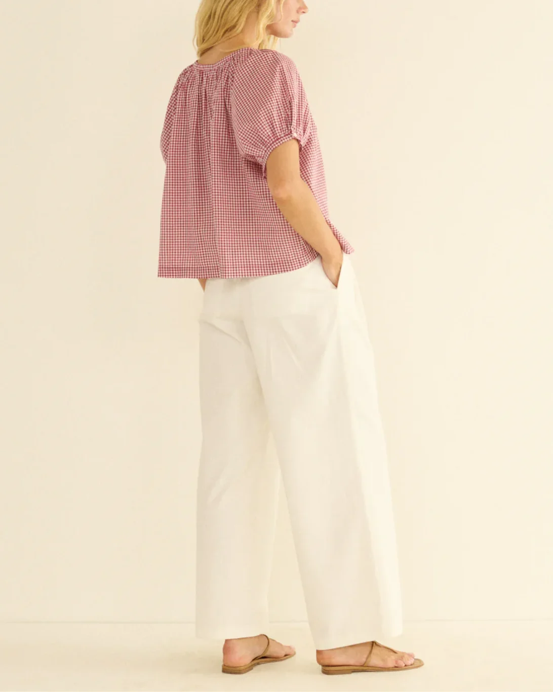 June Top | Mulberry La Maddalena Gingham - Image 3
