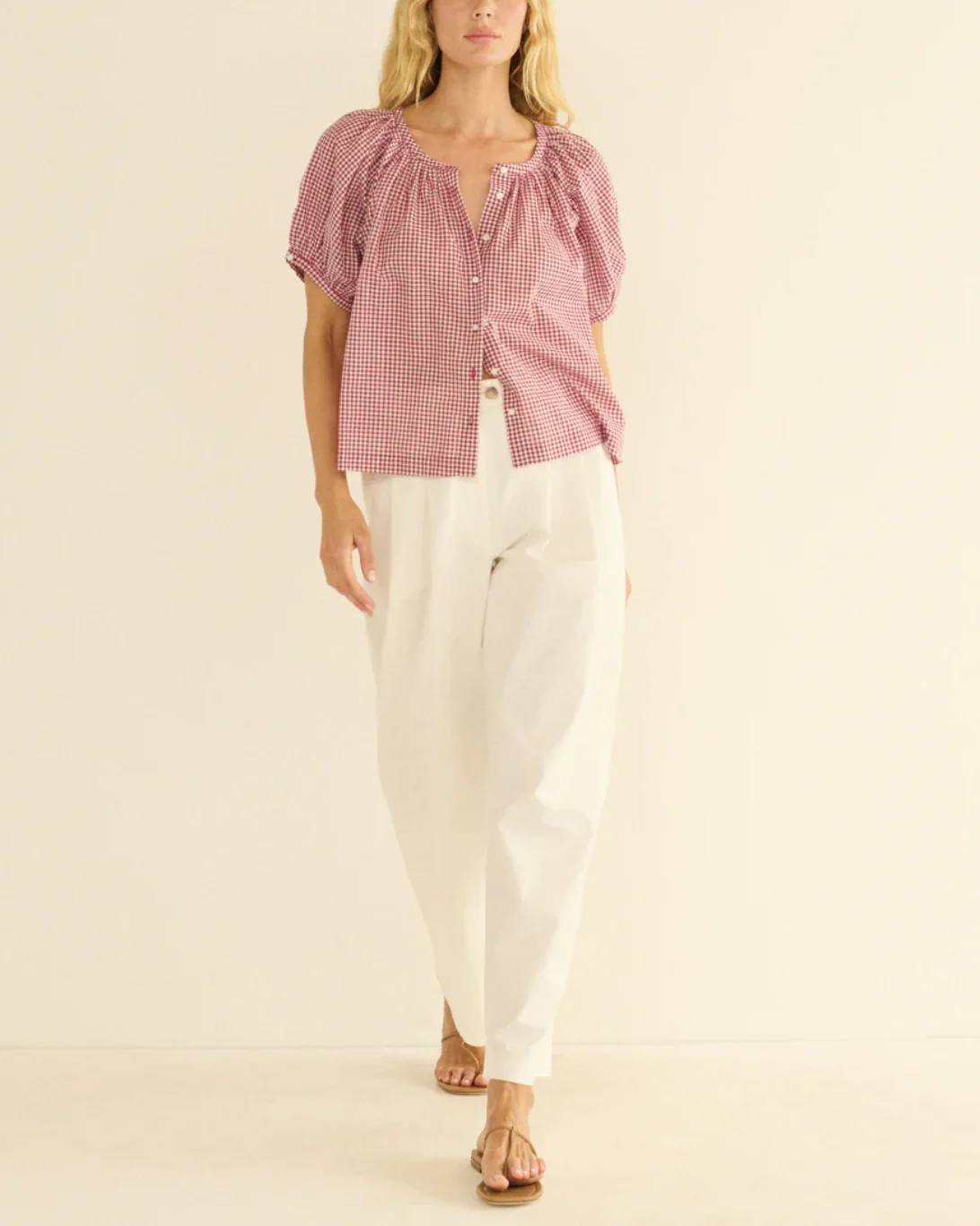 June Top | Mulberry La Maddalena Gingham - Image 4