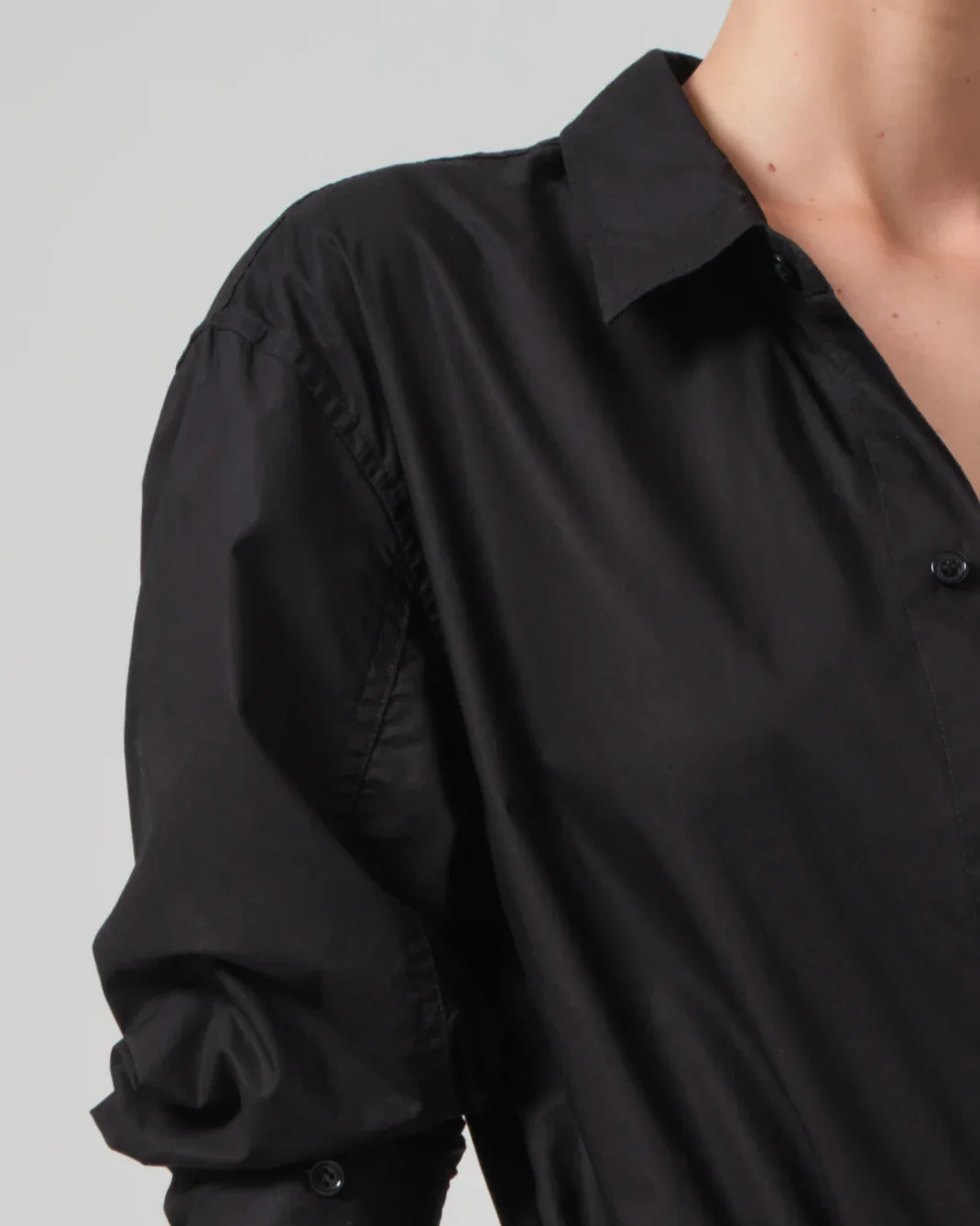 Kayla Shrunken Shirt | Black - Image 5