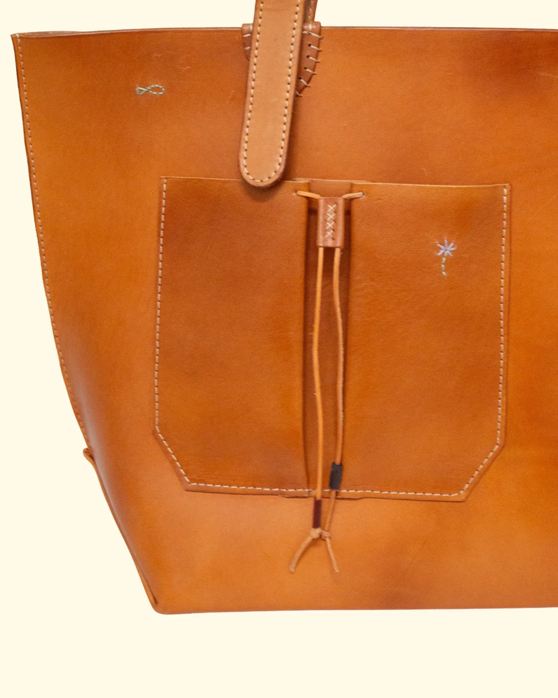 La Mer Tote | Leather Brown - Image 5