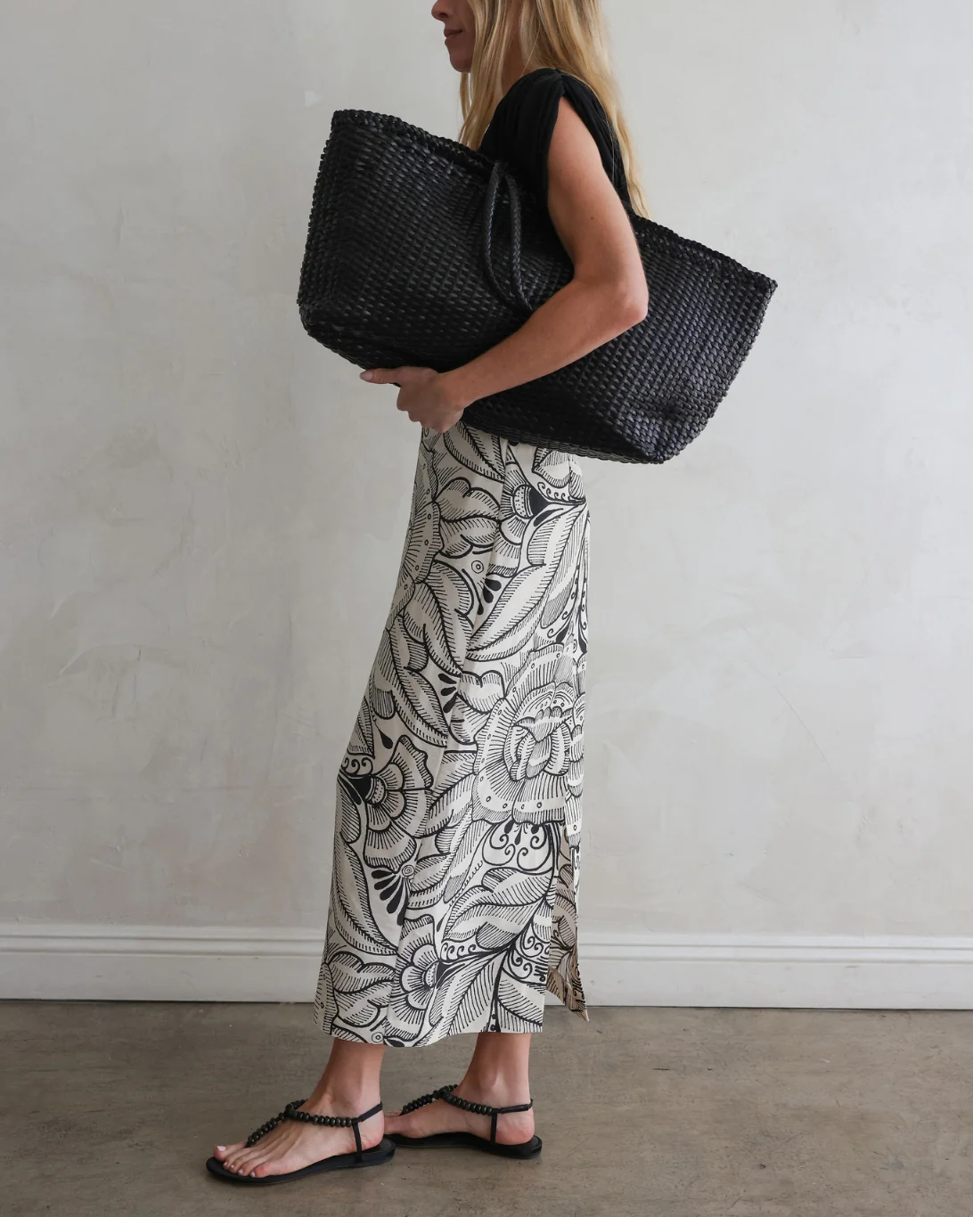 Lexi Skirt | Ivory/Black B.R.B. Print - Image 3