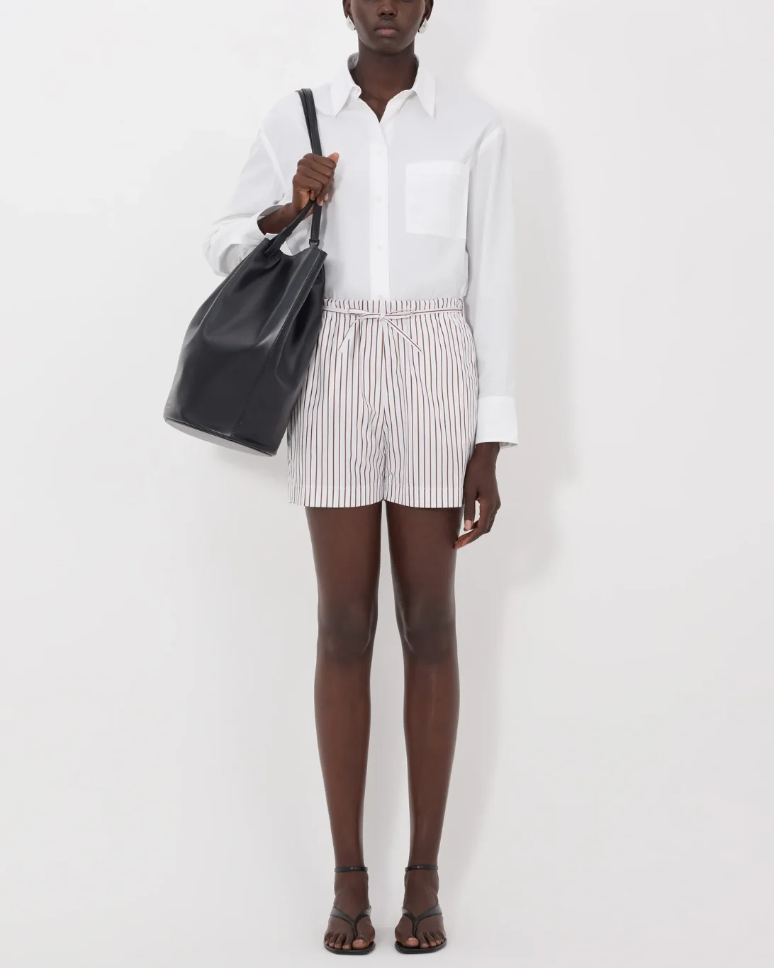 Lory Drawstring Short | Dark Red/ Light Blue - Image 2