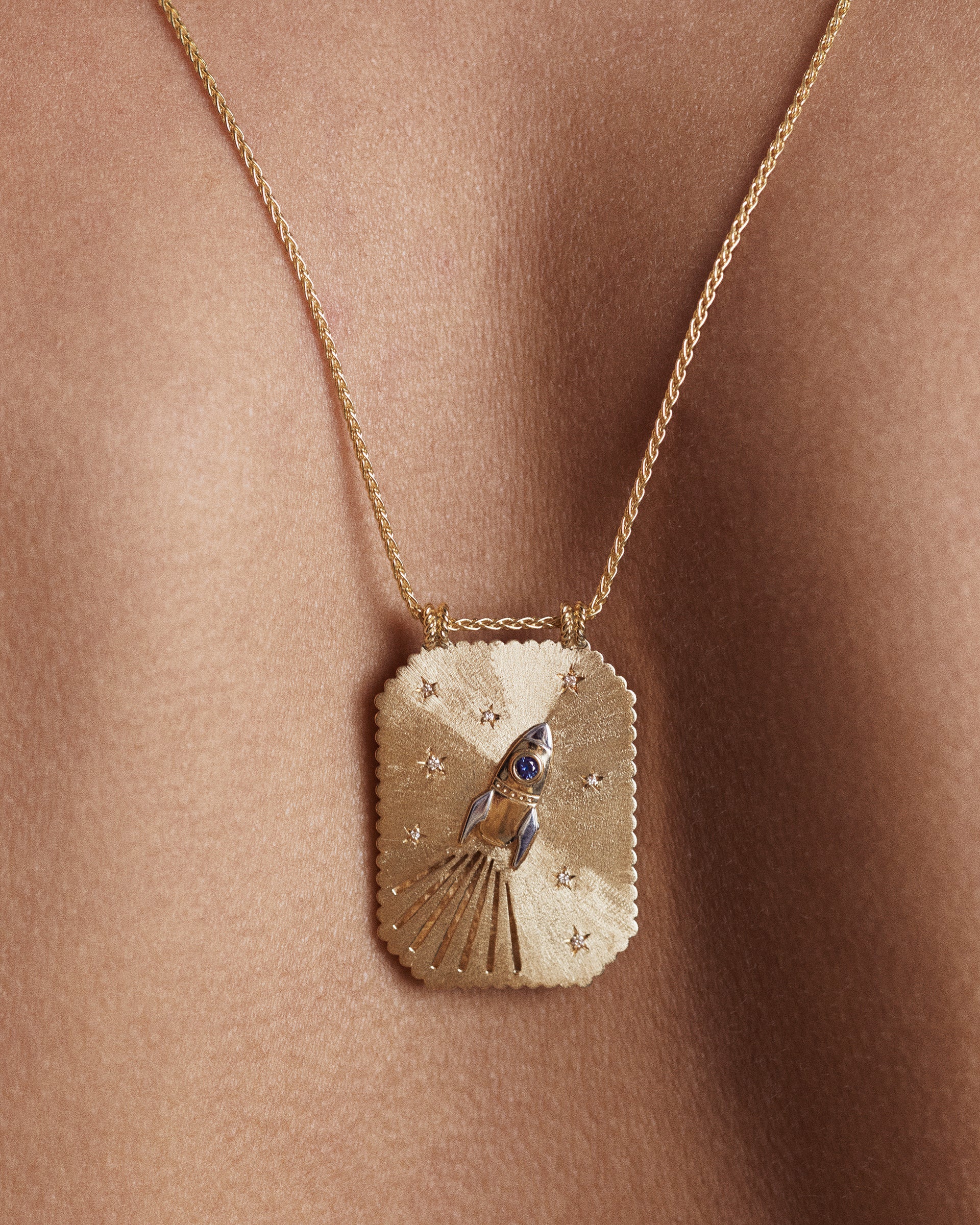 Love You the Moon Scapular Necklace - ONLINE ONLY - Image 5
