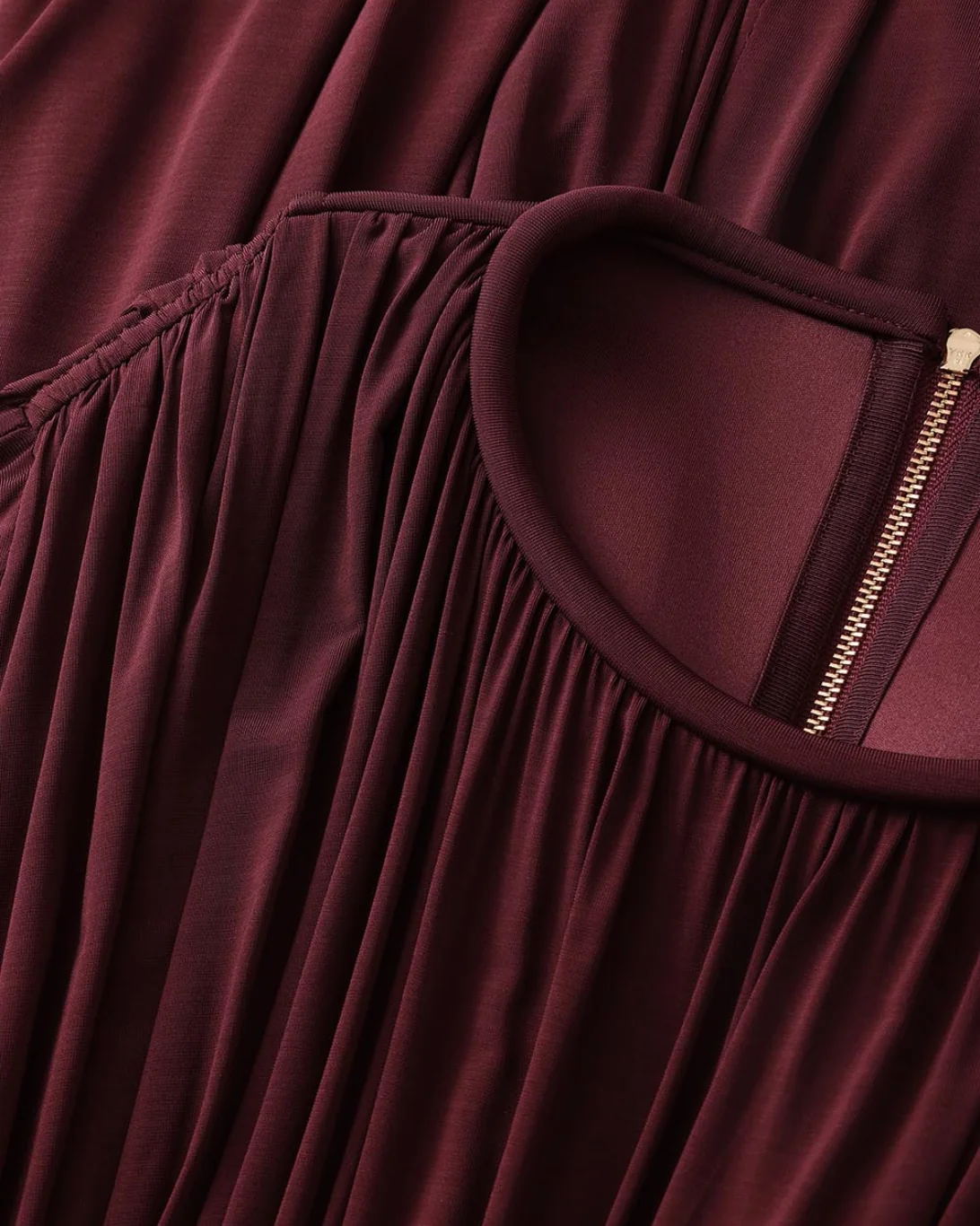 Luna Billow Maxi Dress | Mahogany - Image 5