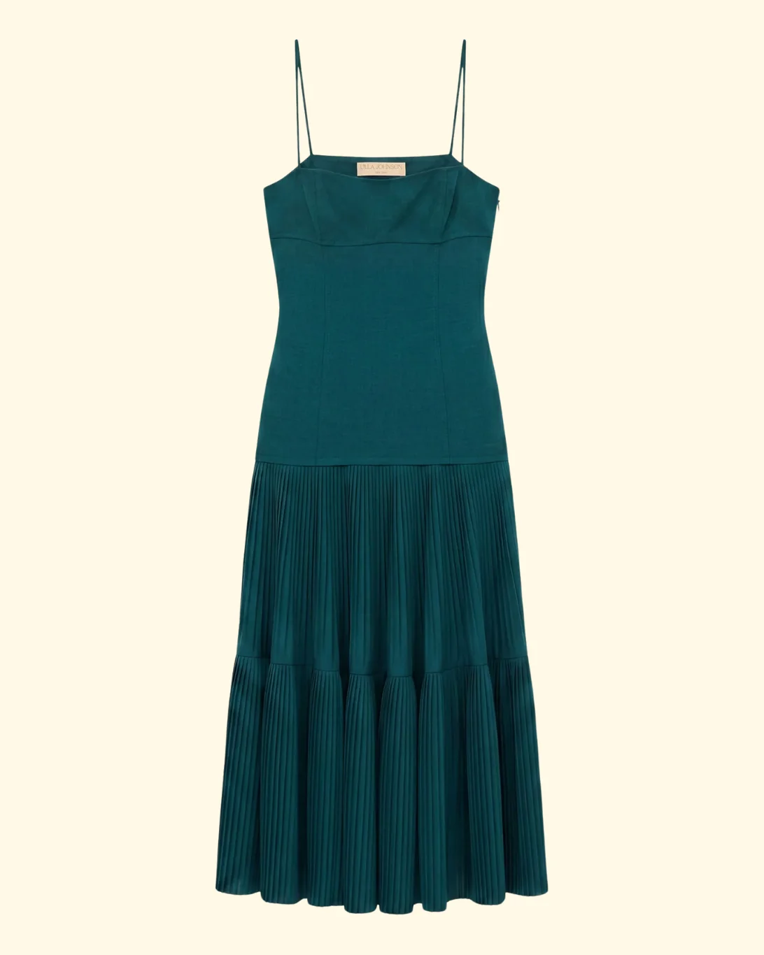 Matilda Pleated Wool Cami Dress | Verdite