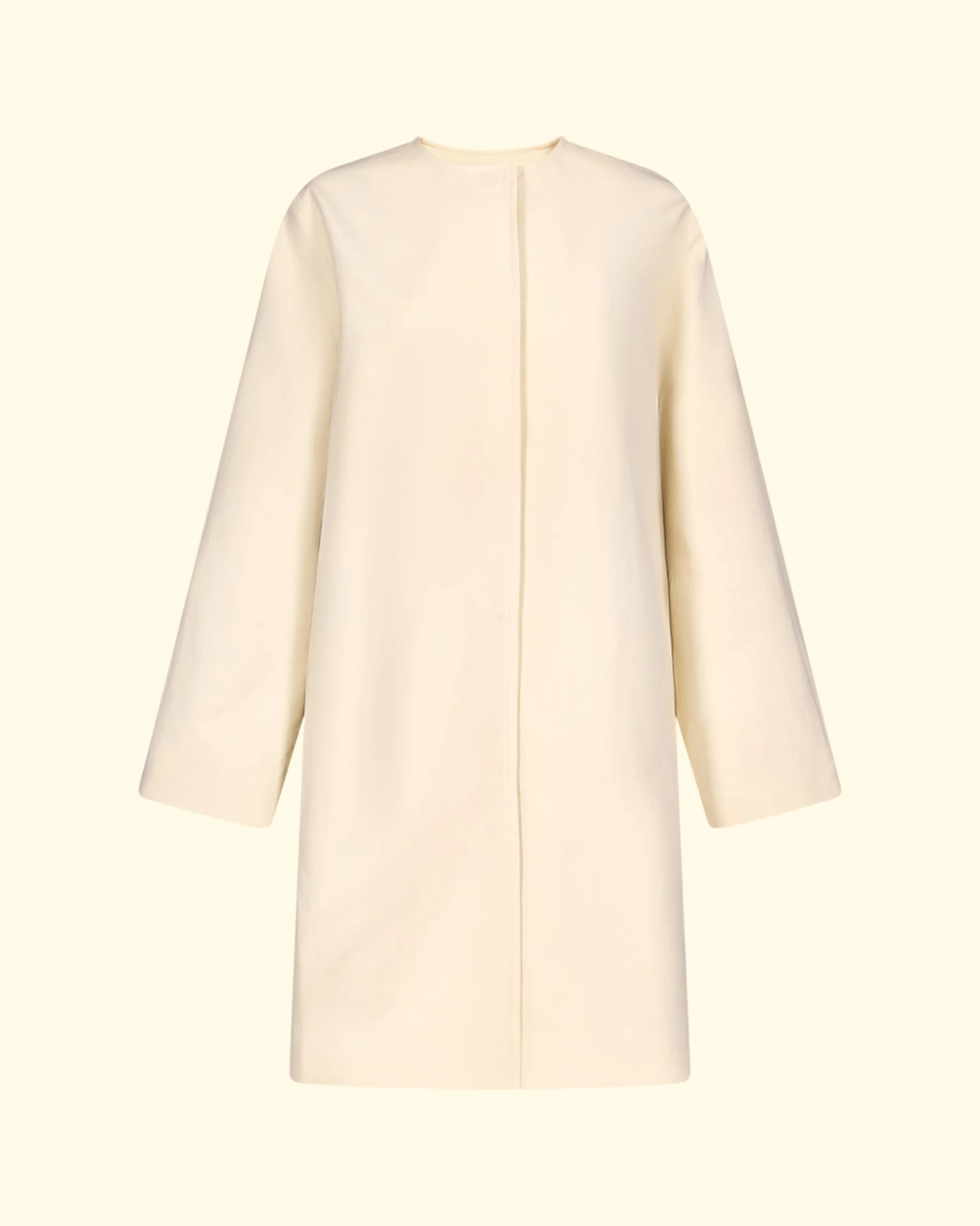 Merill Straight Coat | Beige