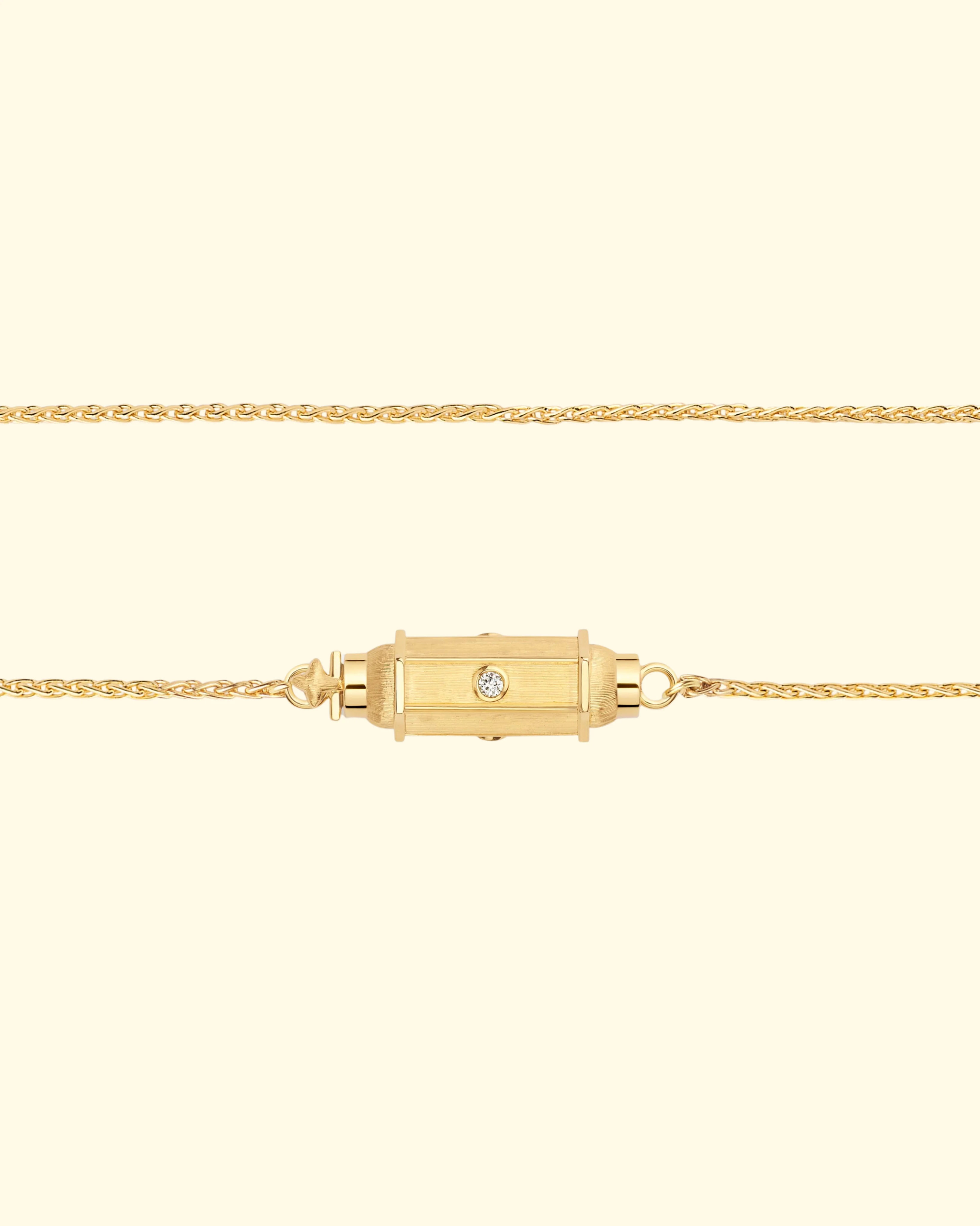 New Micro Coco Diamond Necklace | 18k Yellow Gold - Image 4
