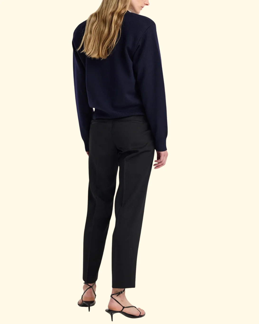Mies Cigarette Leg Trouser | Black - Image 3