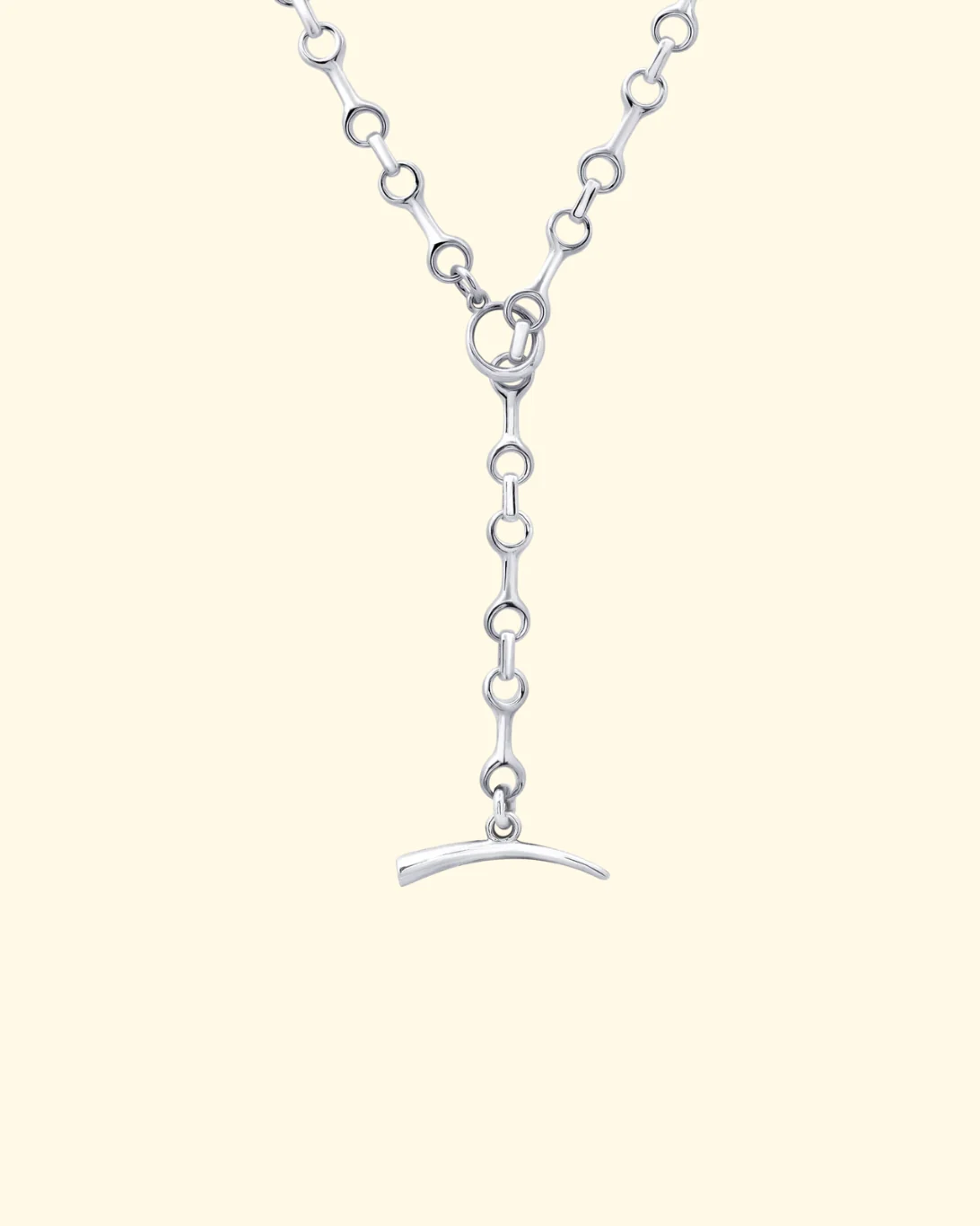 15mm Mini Double Beam Chain Necklace | Sterling Silver - Image 2