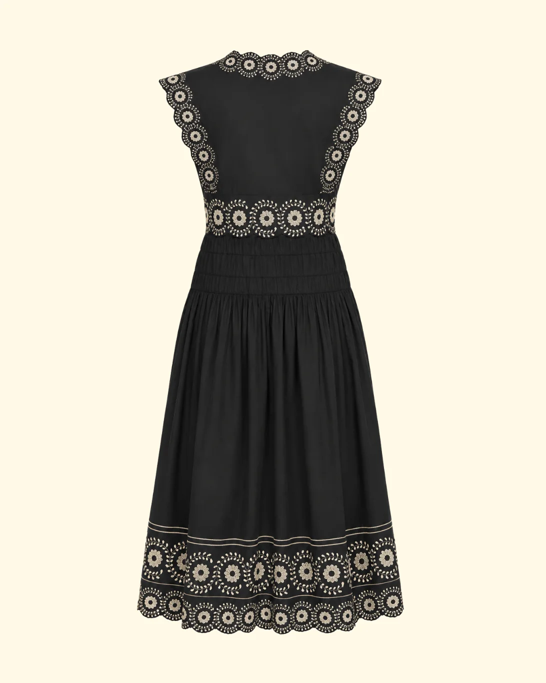 Mirabel Print Midi Dress | Black - Image 5