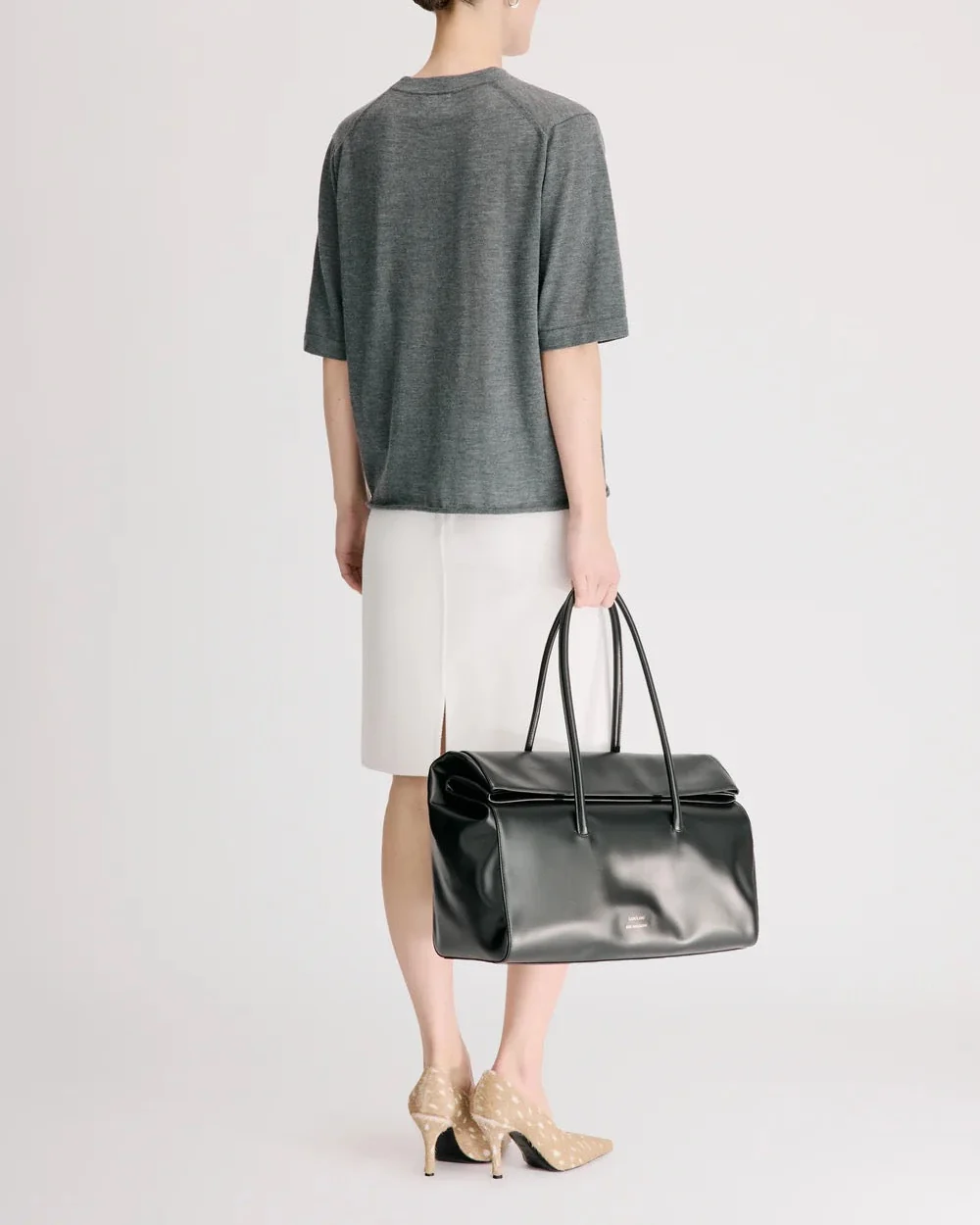 Nala LDS Short Sleeve Top | Anthracite Melange - Image 5