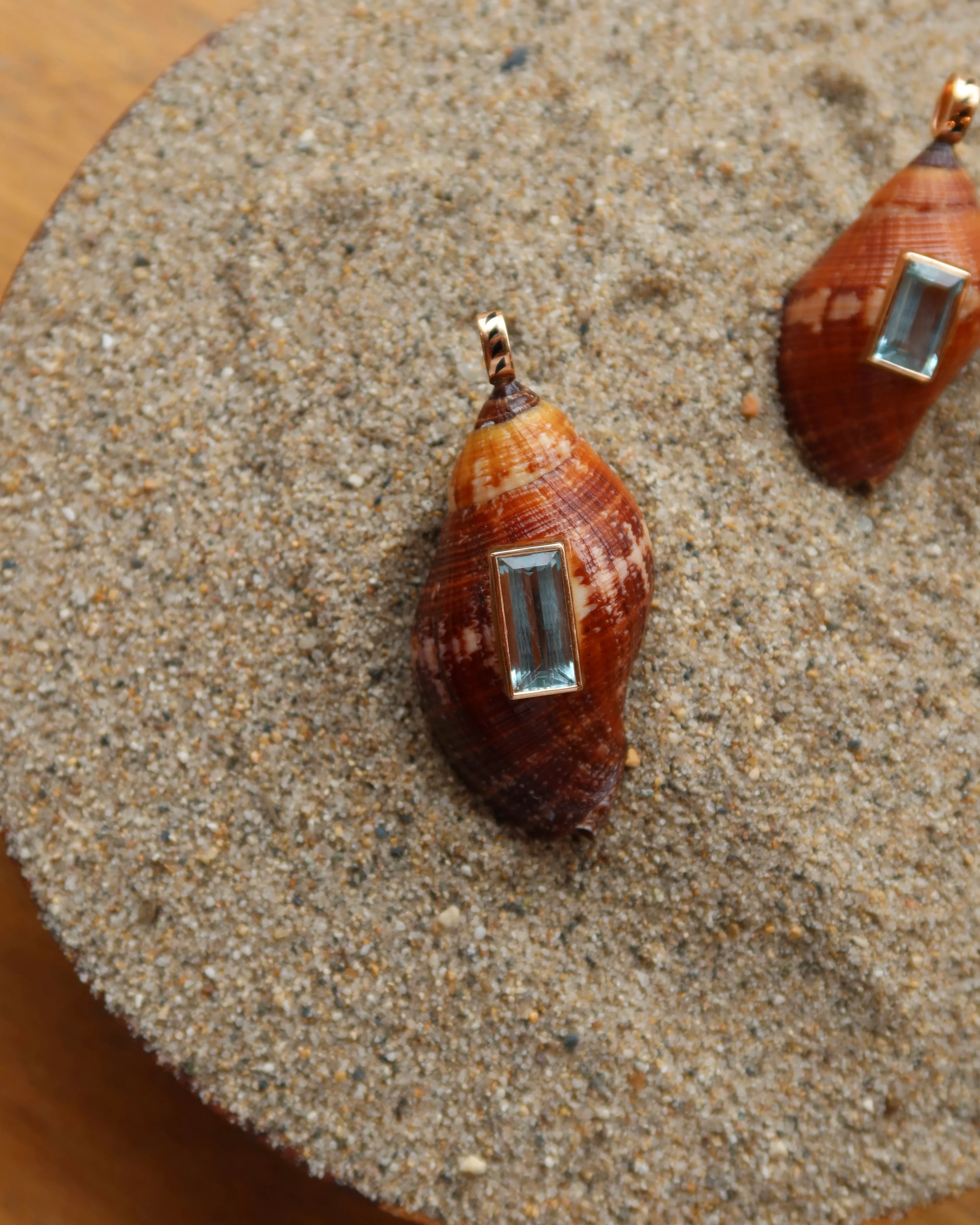 Nassa Shell With Aquamarine - Image 2