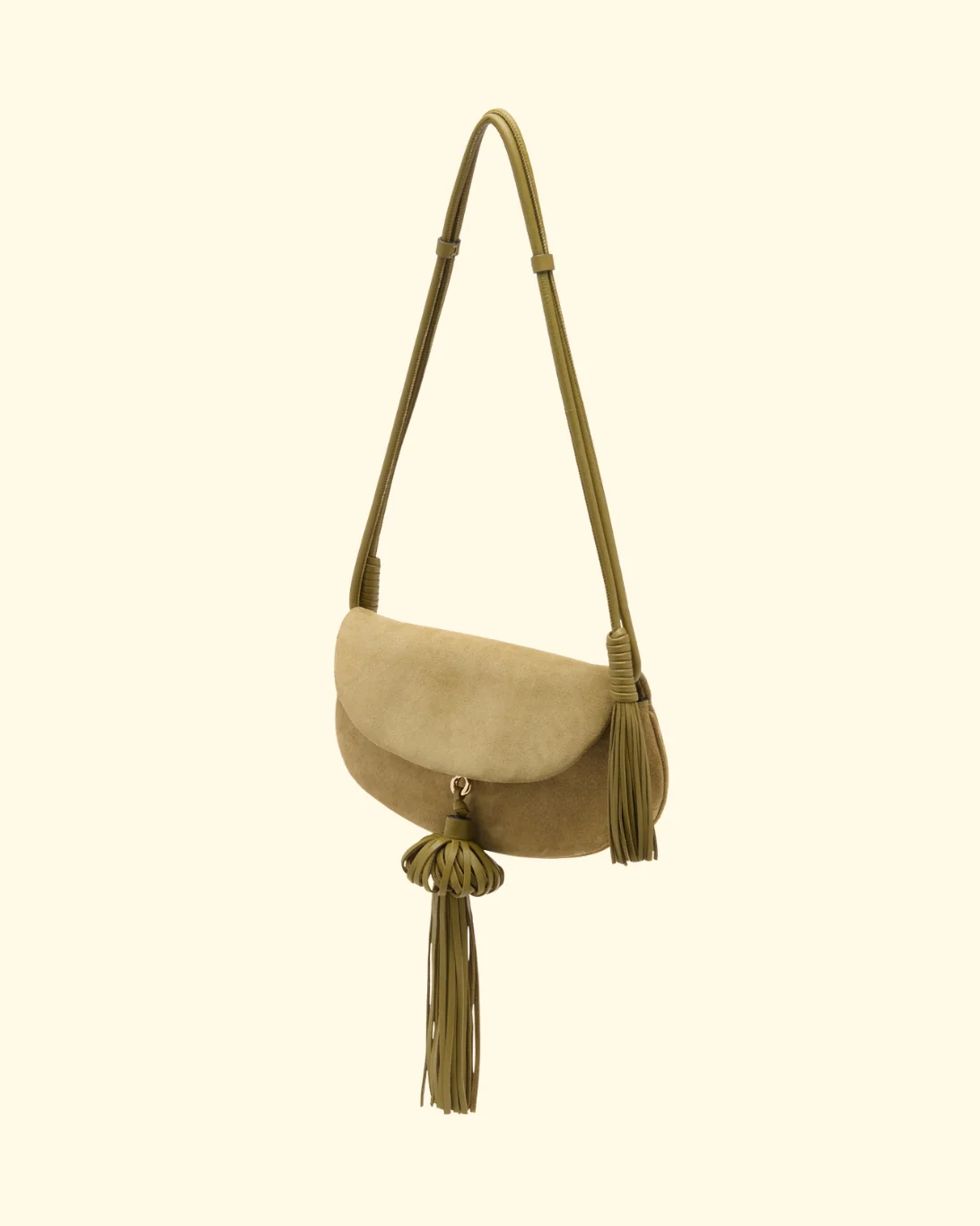 Paloma Flap Tassel Bag | Olive - Image 2