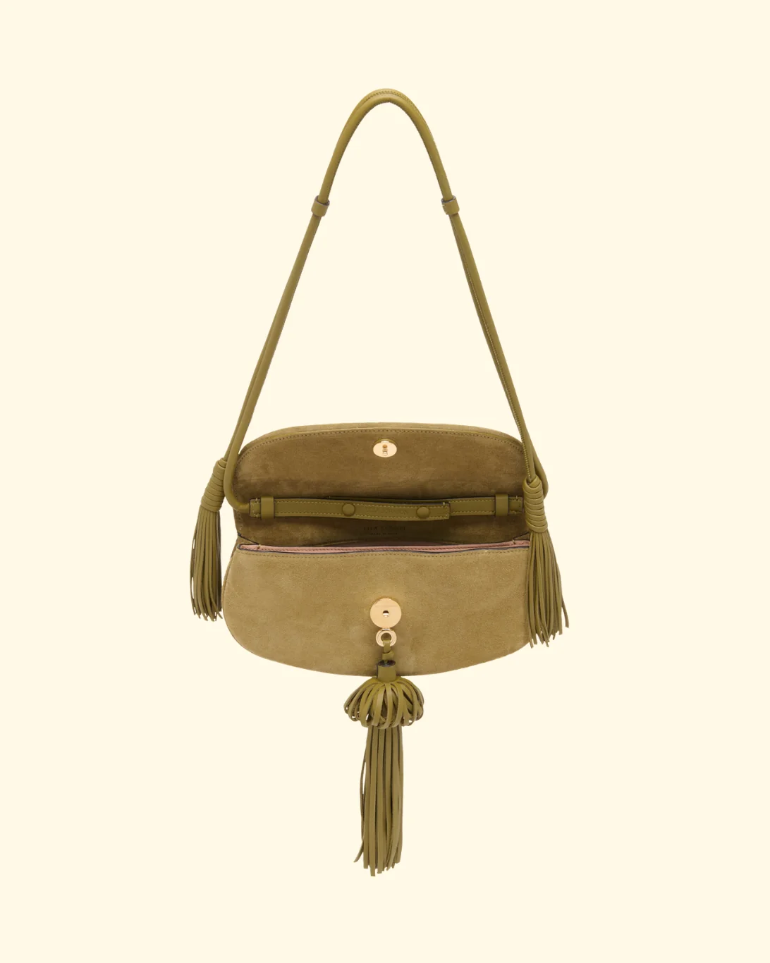 Paloma Flap Tassel Bag | Olive - Image 3