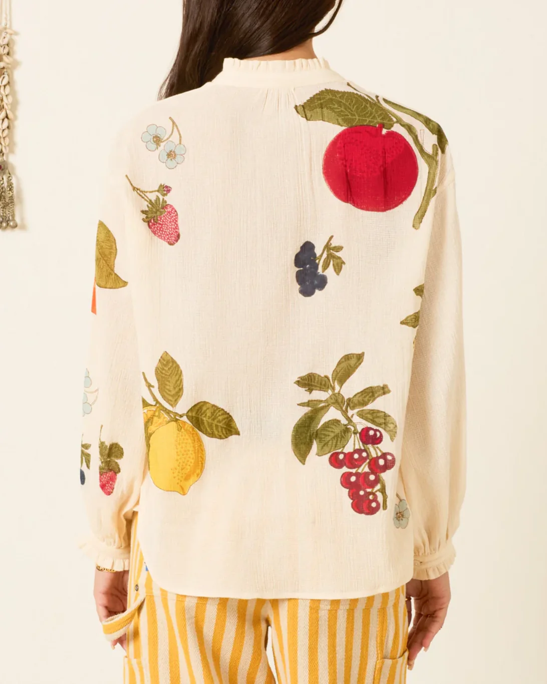 Poet Nine Fruit Blouse | Off-White - Image 3