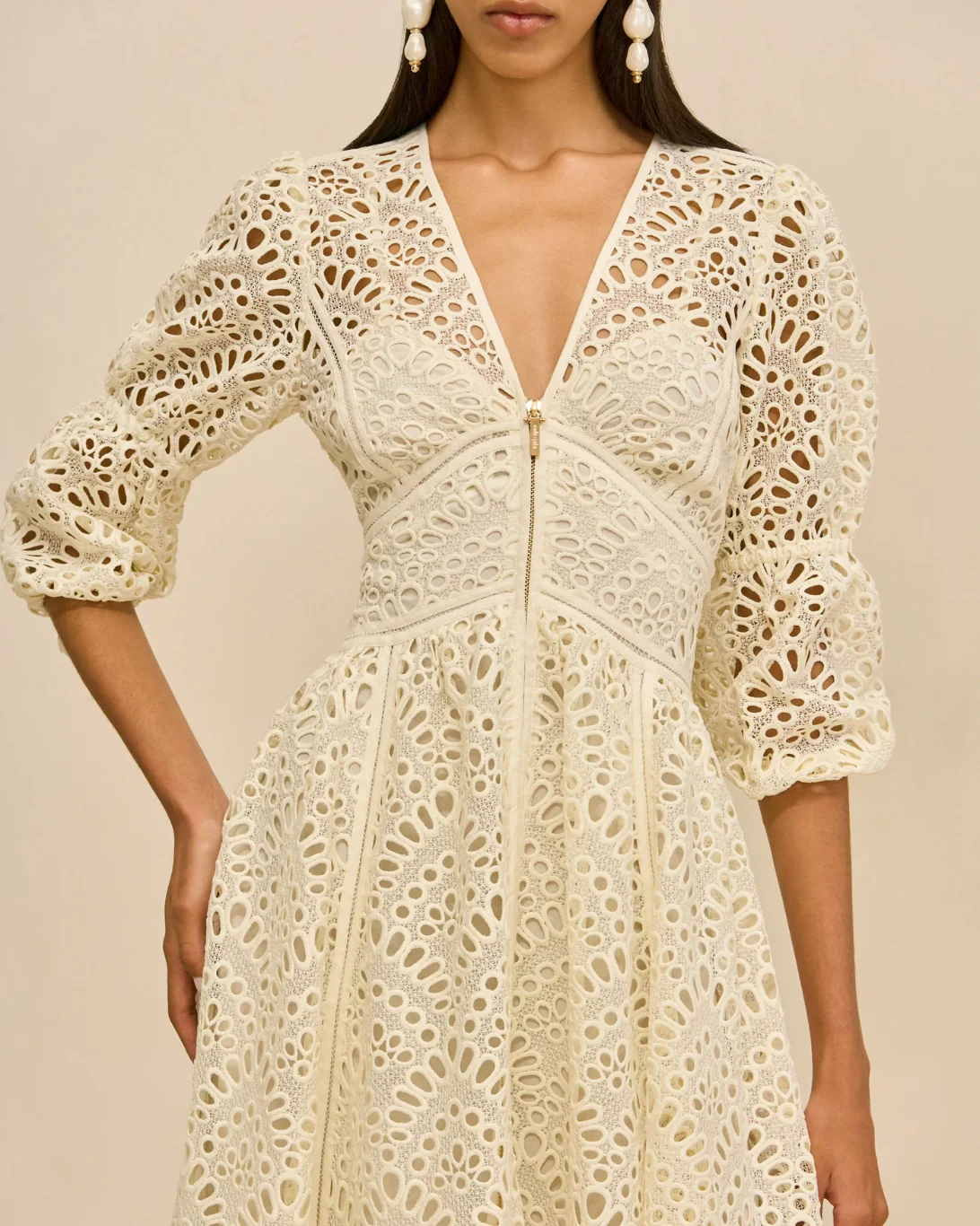 Rosalind Dress | Off White - Image 3