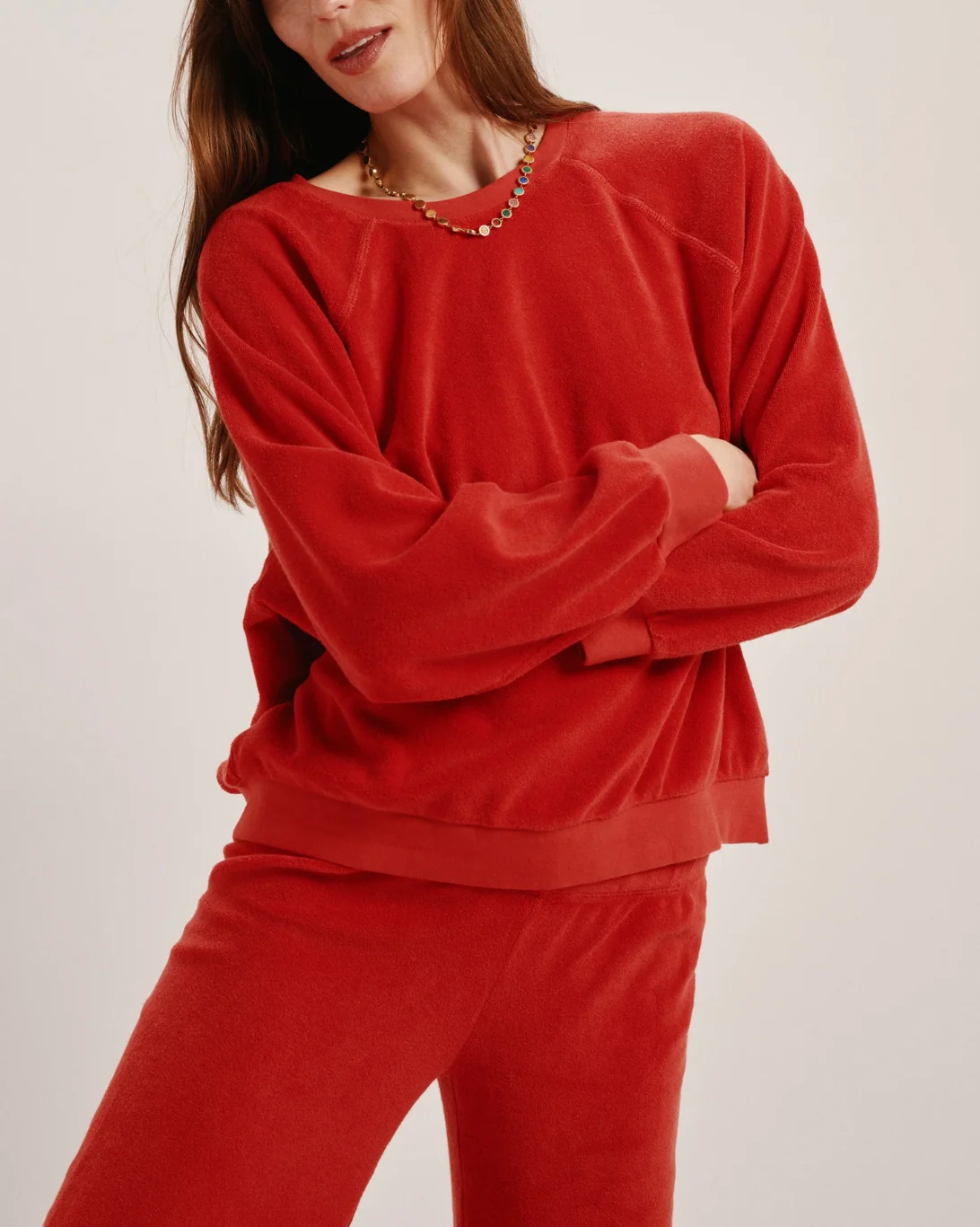Samos Sweatshirt | Cherry Terry - Image 3
