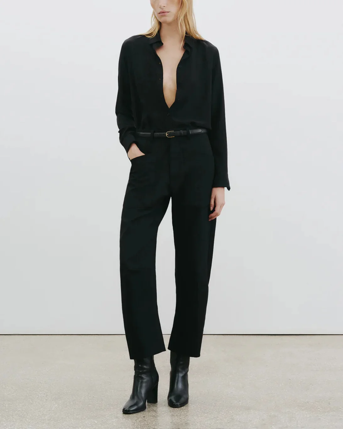 Shon Wool Pant | Black - Image 4