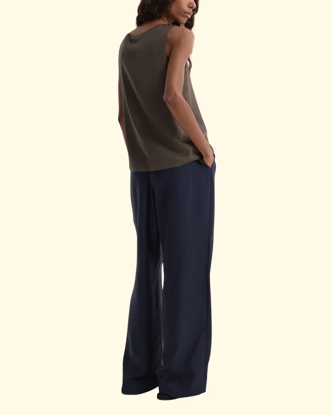 Silk Relaxed Trousers | Night - Image 3
