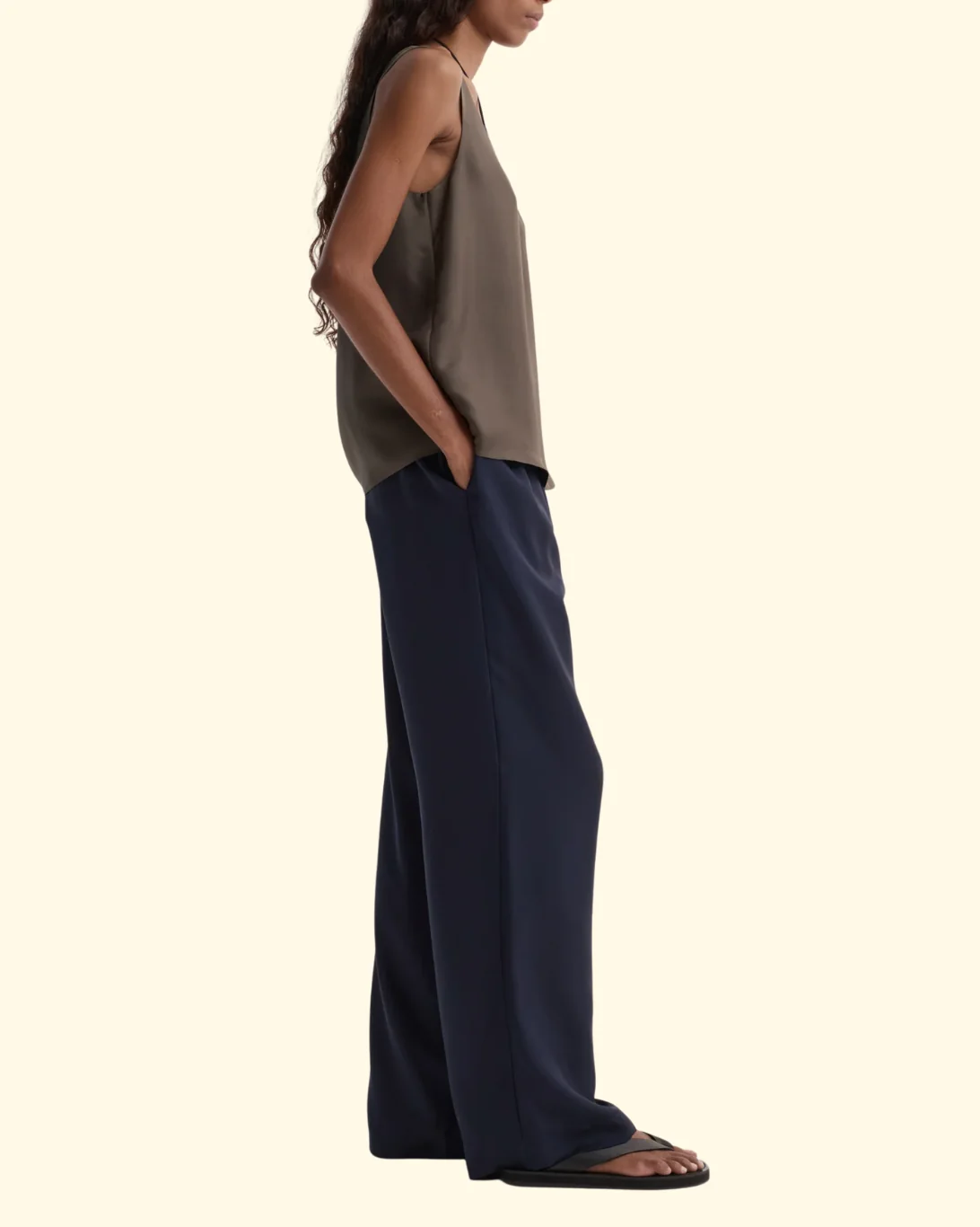 Silk Relaxed Trousers | Night - Image 4