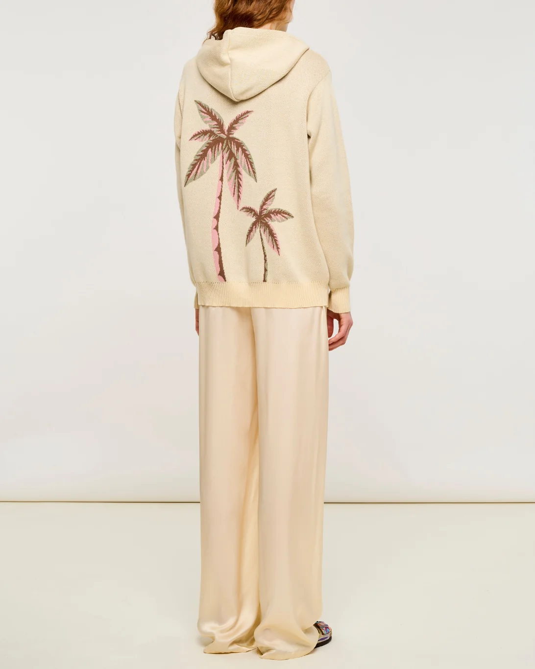 Silk Trousers | Cream - Image 4