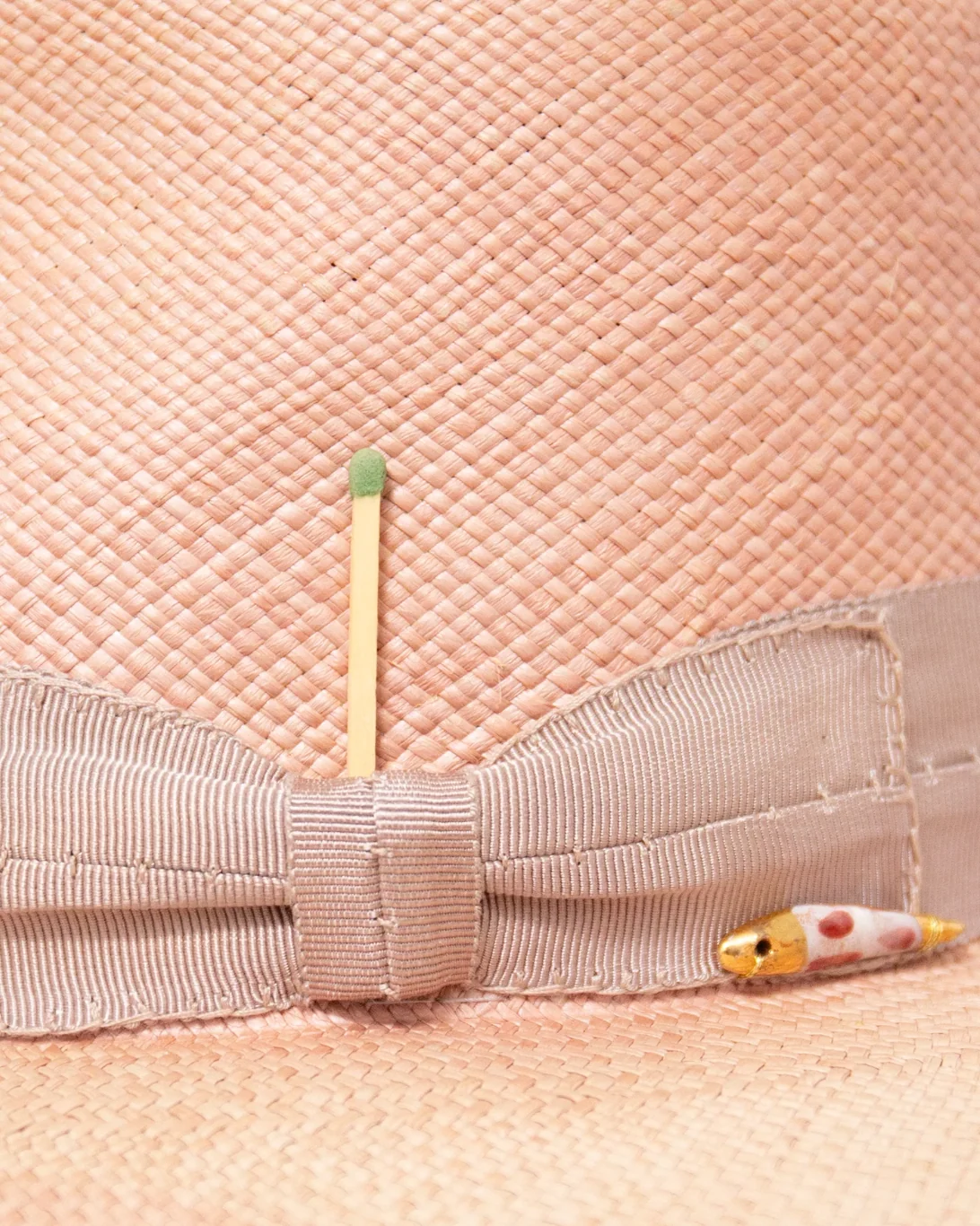 Sun Bleach Straw Hat | Dusty Rose - Image 4