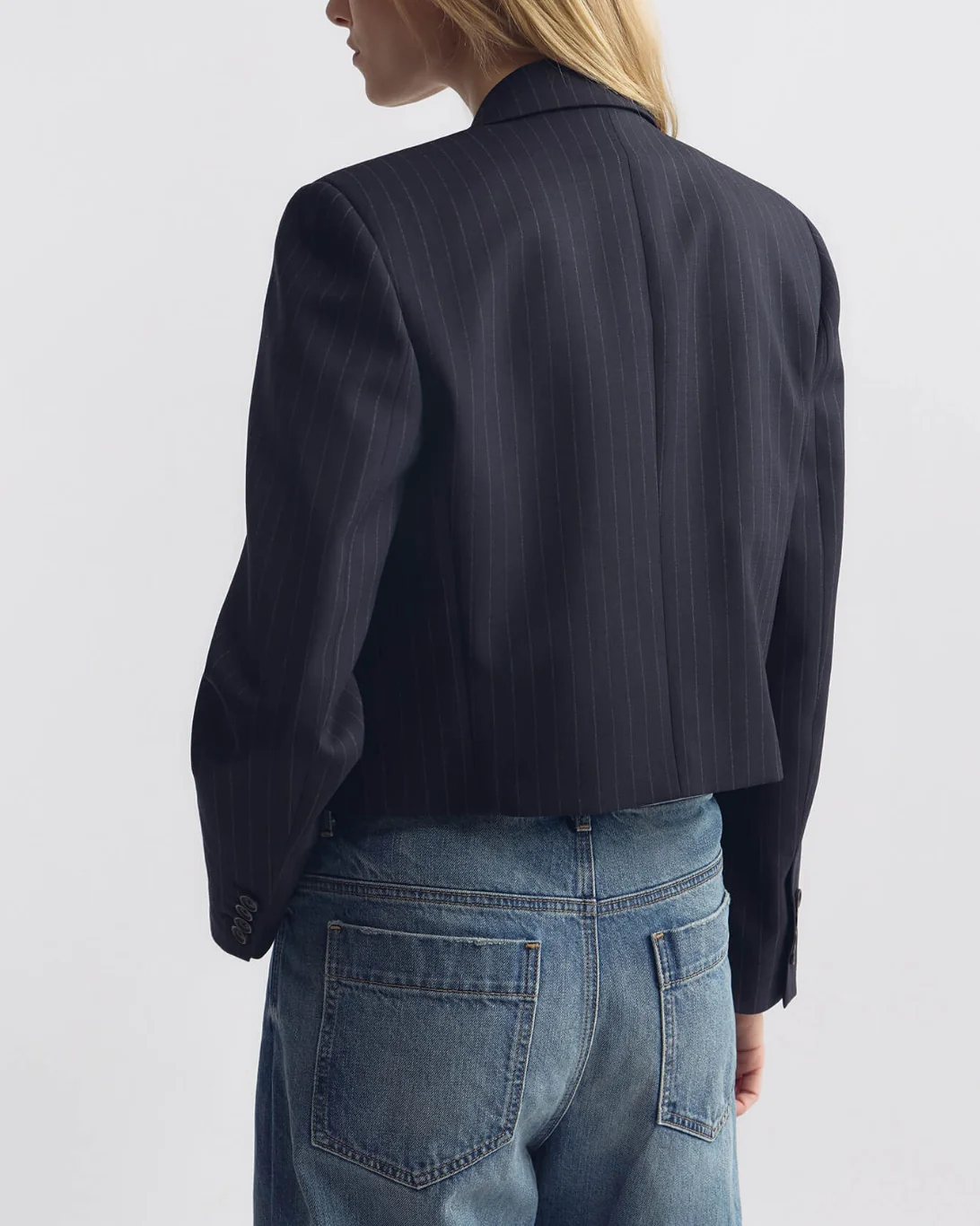 Swan Jacket | Midnight Pinstripes - Image 6
