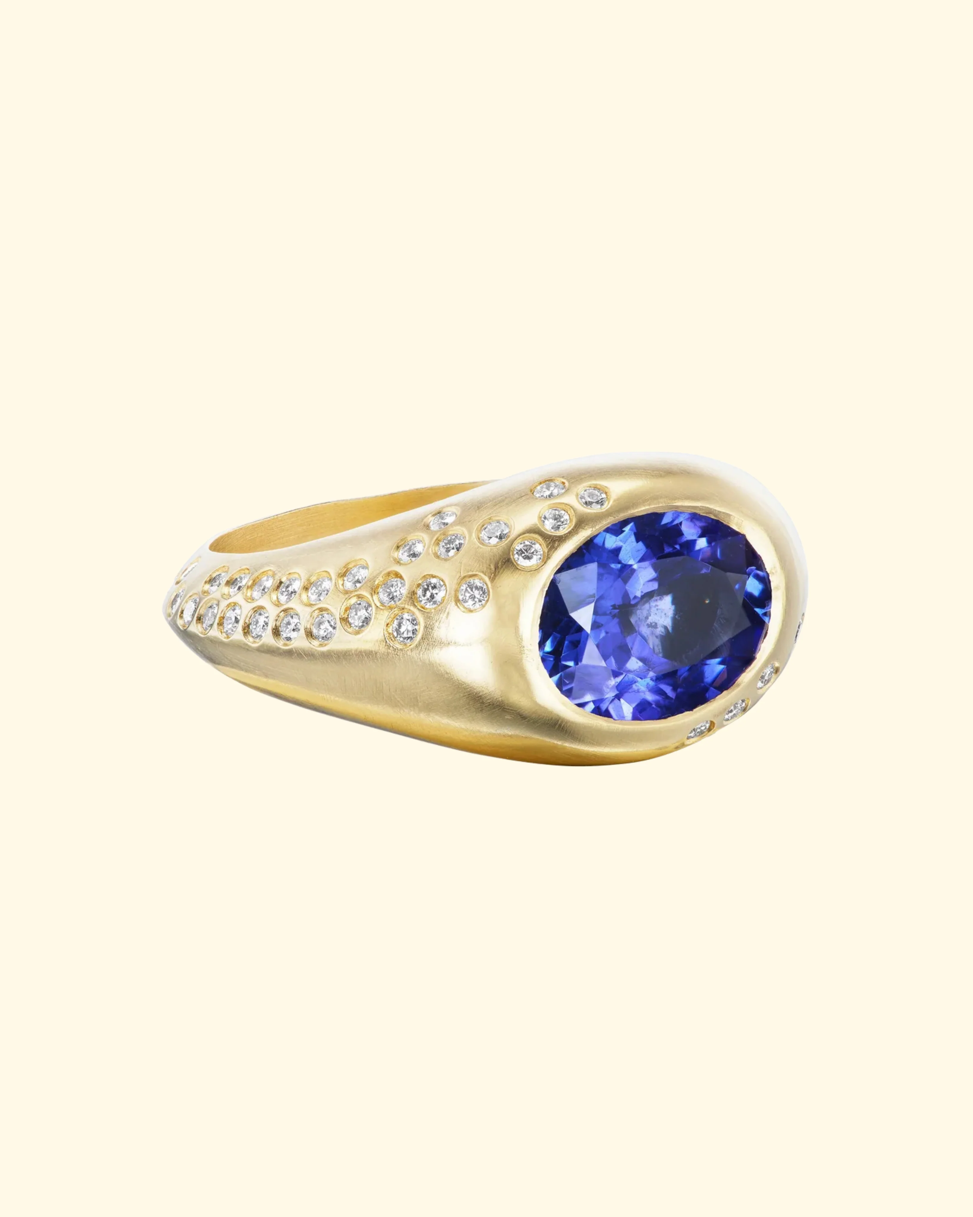 Tanzanite Oval Signet Ring - ONLINE ONLY | PREORDER - Image 3