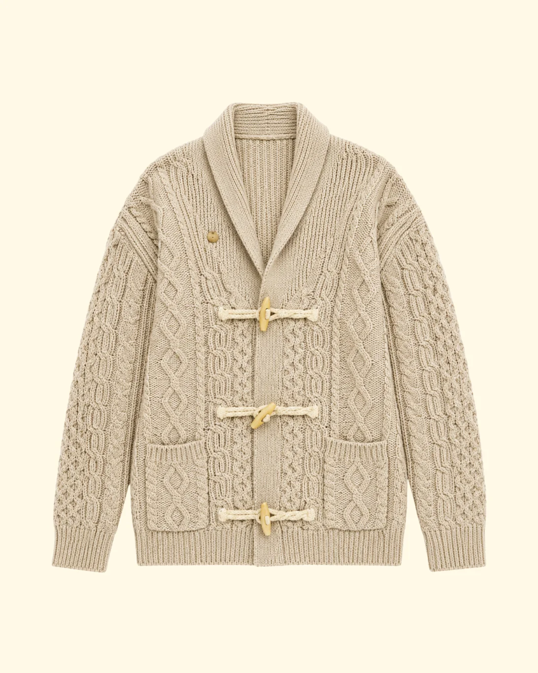 Taryn Toggle Sweater | Heather Khaki